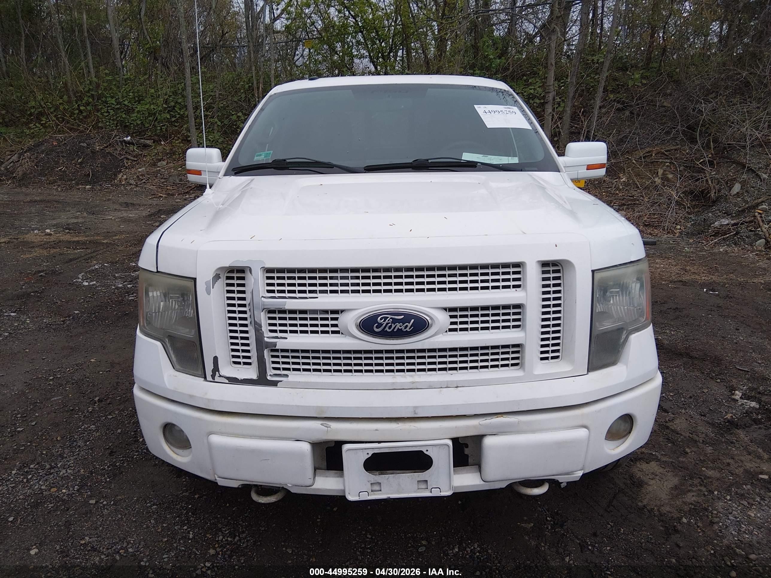 2010 Ford F-150 Fx4/harley-davidson/king Ranch/lariat/platinum/xl/xlt White vin: 1FTFW1EV1AFB49390
