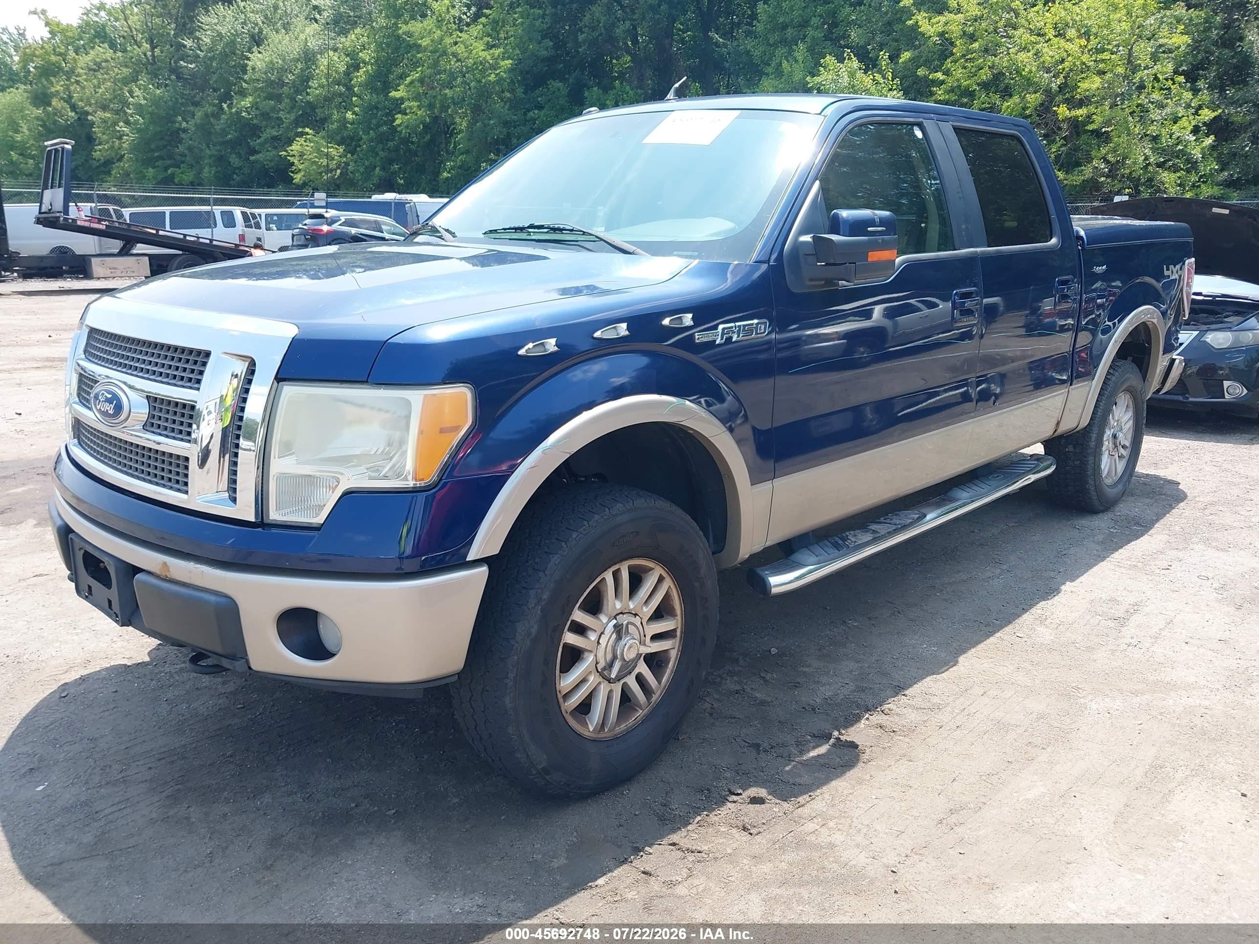 2010 Ford F-150 Fx4/harley-davidson/king Ranch/lariat/platinum/xl/xlt Blue vin: 1FTFW1EV1AFD62744