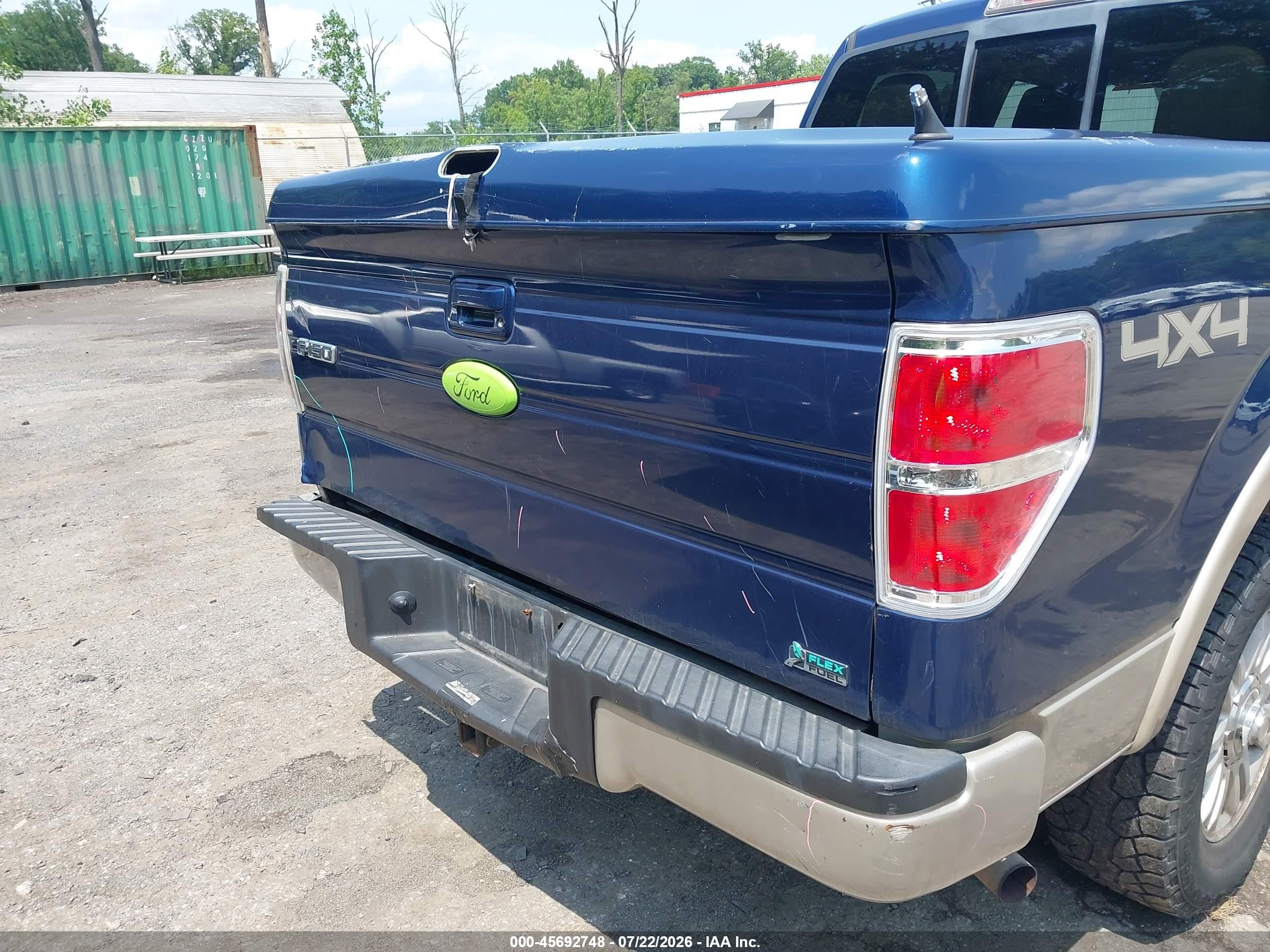 2010 Ford F-150 Fx4/harley-davidson/king Ranch/lariat/platinum/xl/xlt Blue vin: 1FTFW1EV1AFD62744