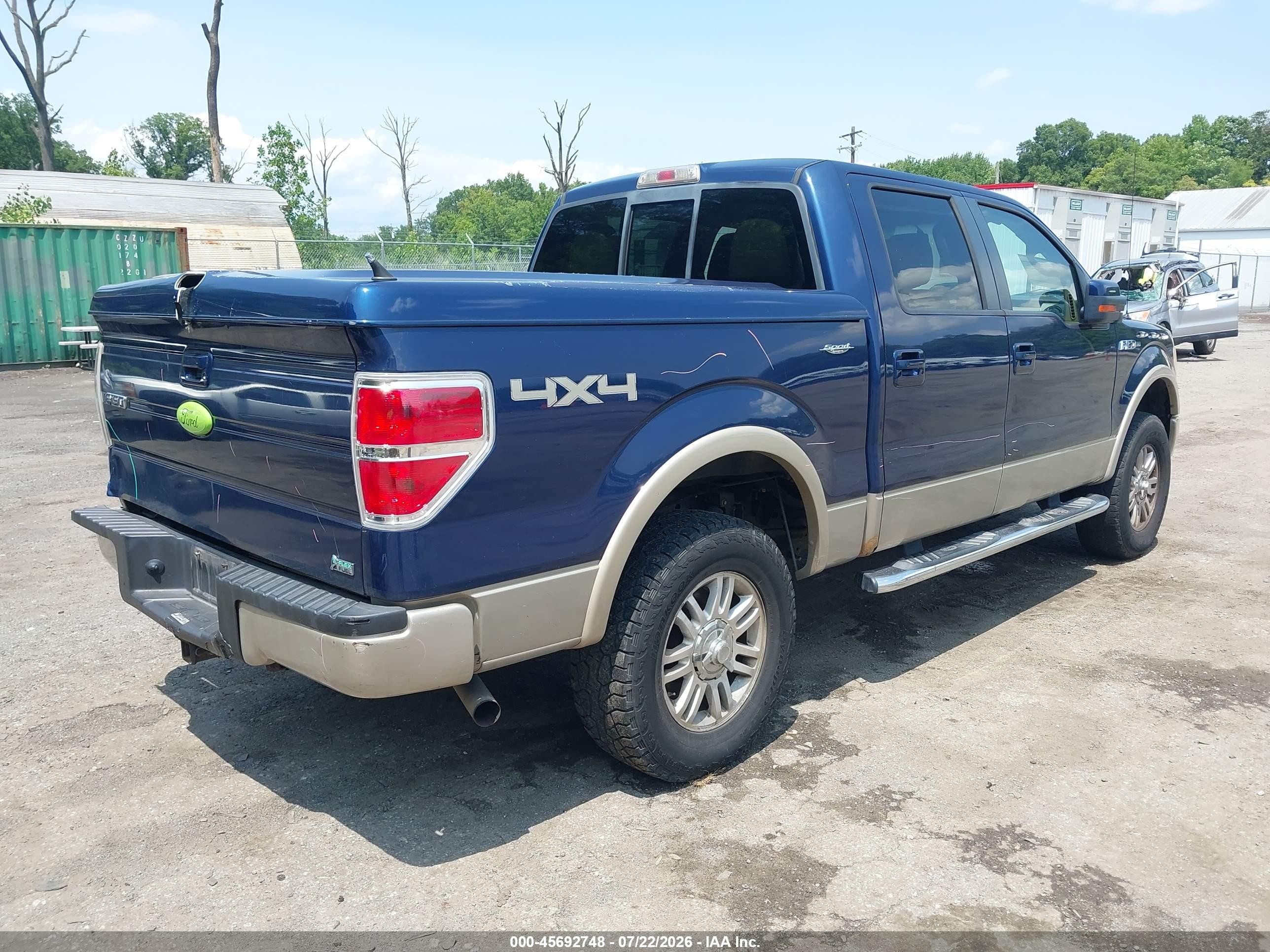 2010 Ford F-150 Fx4/harley-davidson/king Ranch/lariat/platinum/xl/xlt Blue vin: 1FTFW1EV1AFD62744