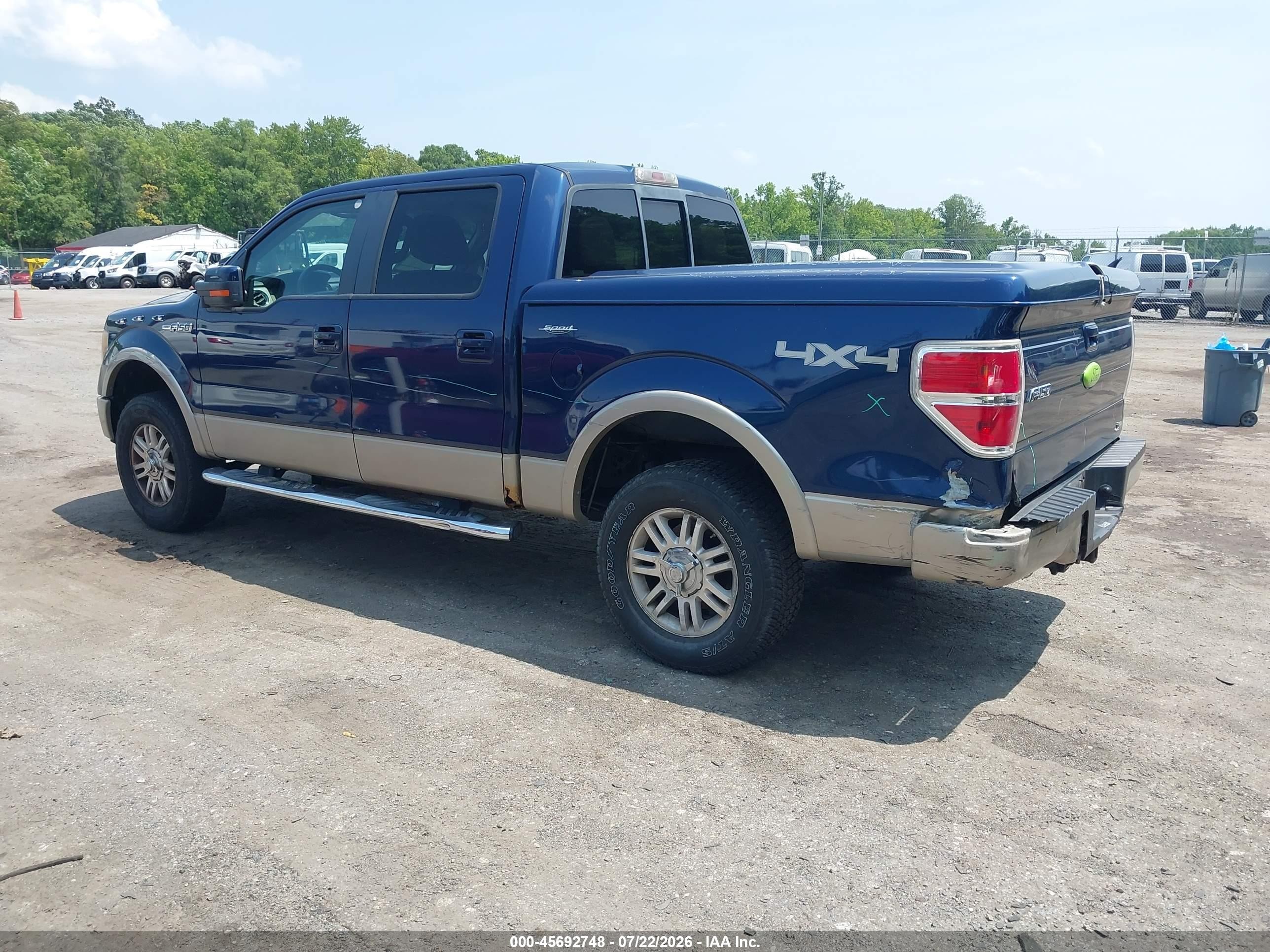 2010 Ford F-150 Fx4/harley-davidson/king Ranch/lariat/platinum/xl/xlt Blue vin: 1FTFW1EV1AFD62744
