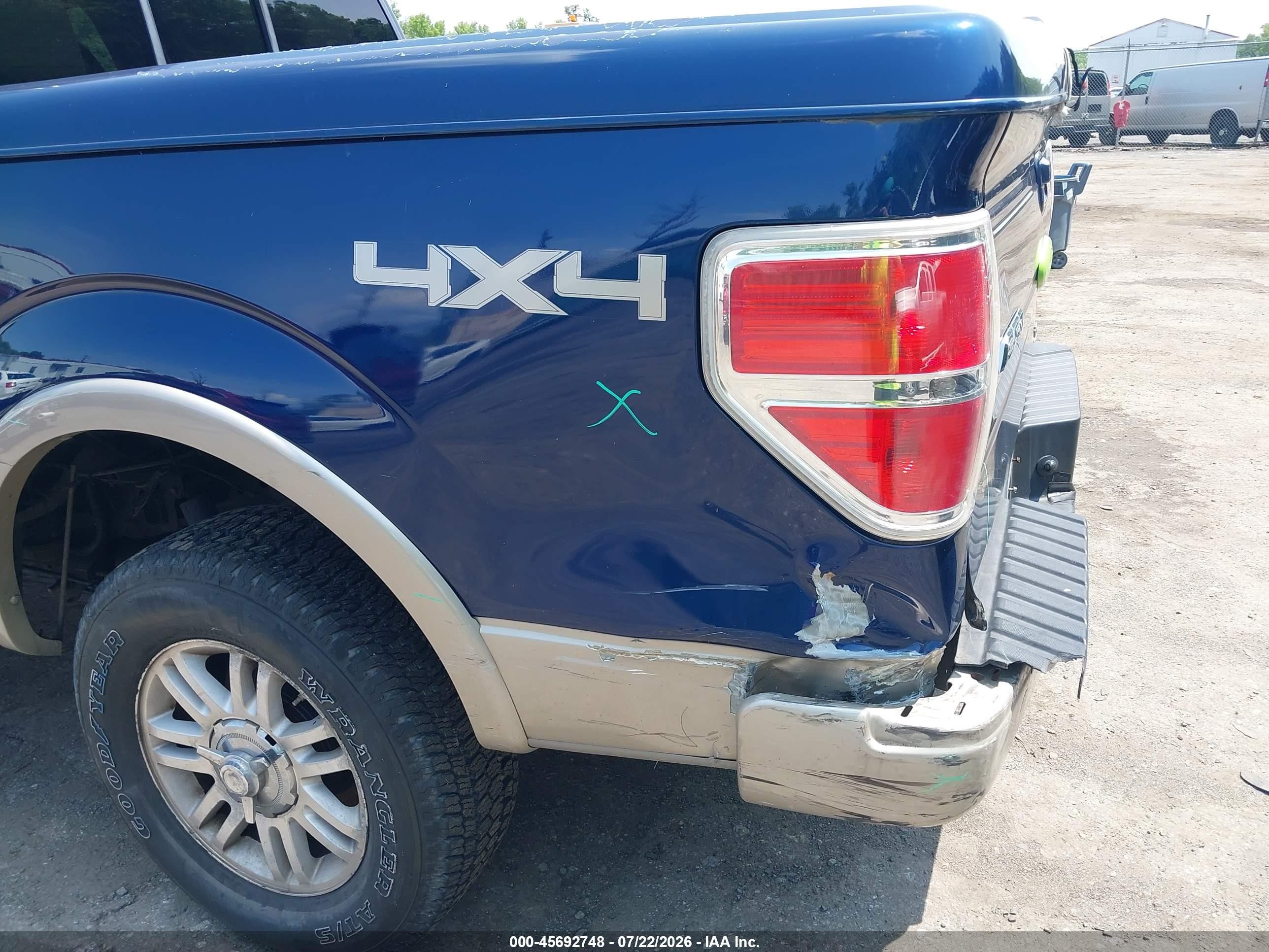 2010 Ford F-150 Fx4/harley-davidson/king Ranch/lariat/platinum/xl/xlt Blue vin: 1FTFW1EV1AFD62744