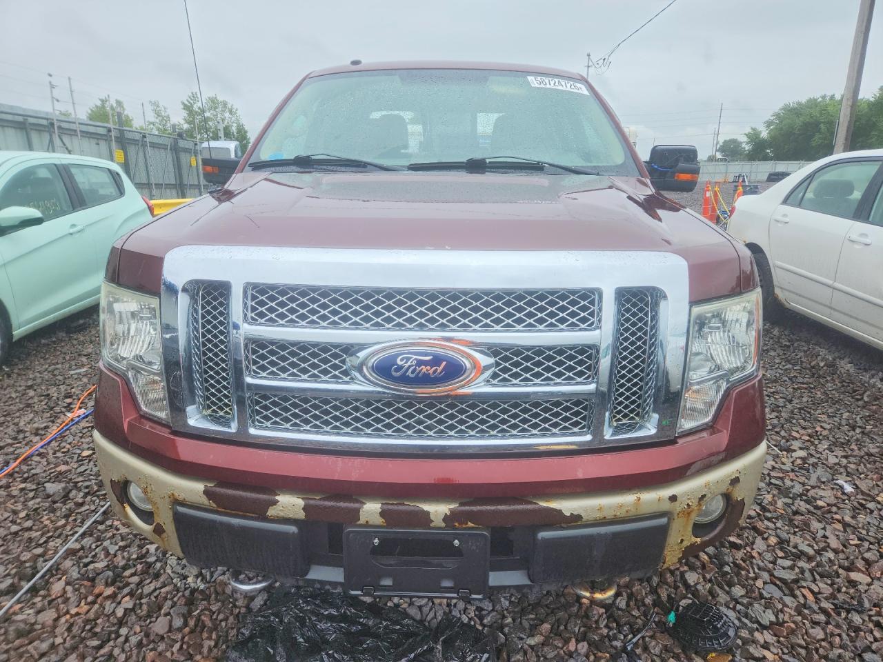 2010 Ford F150 Supercrew Burgundy vin: 1FTFW1EV2AFB93608