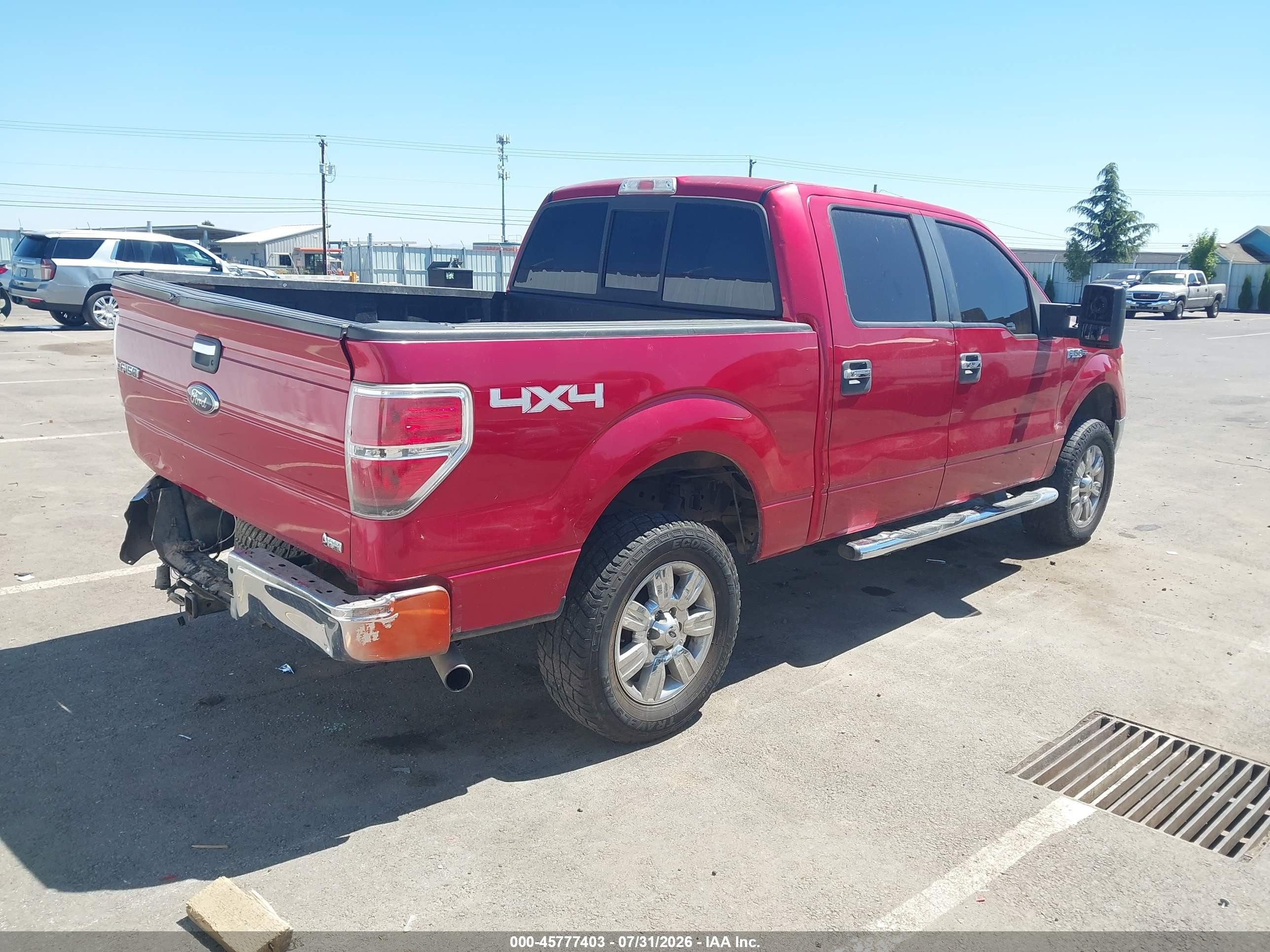 2010 Ford F-150 Fx4/harley-davidson/king Ranch/lariat/platinum/xl/xlt Красный vin: 1FTFW1EV2AFC43231