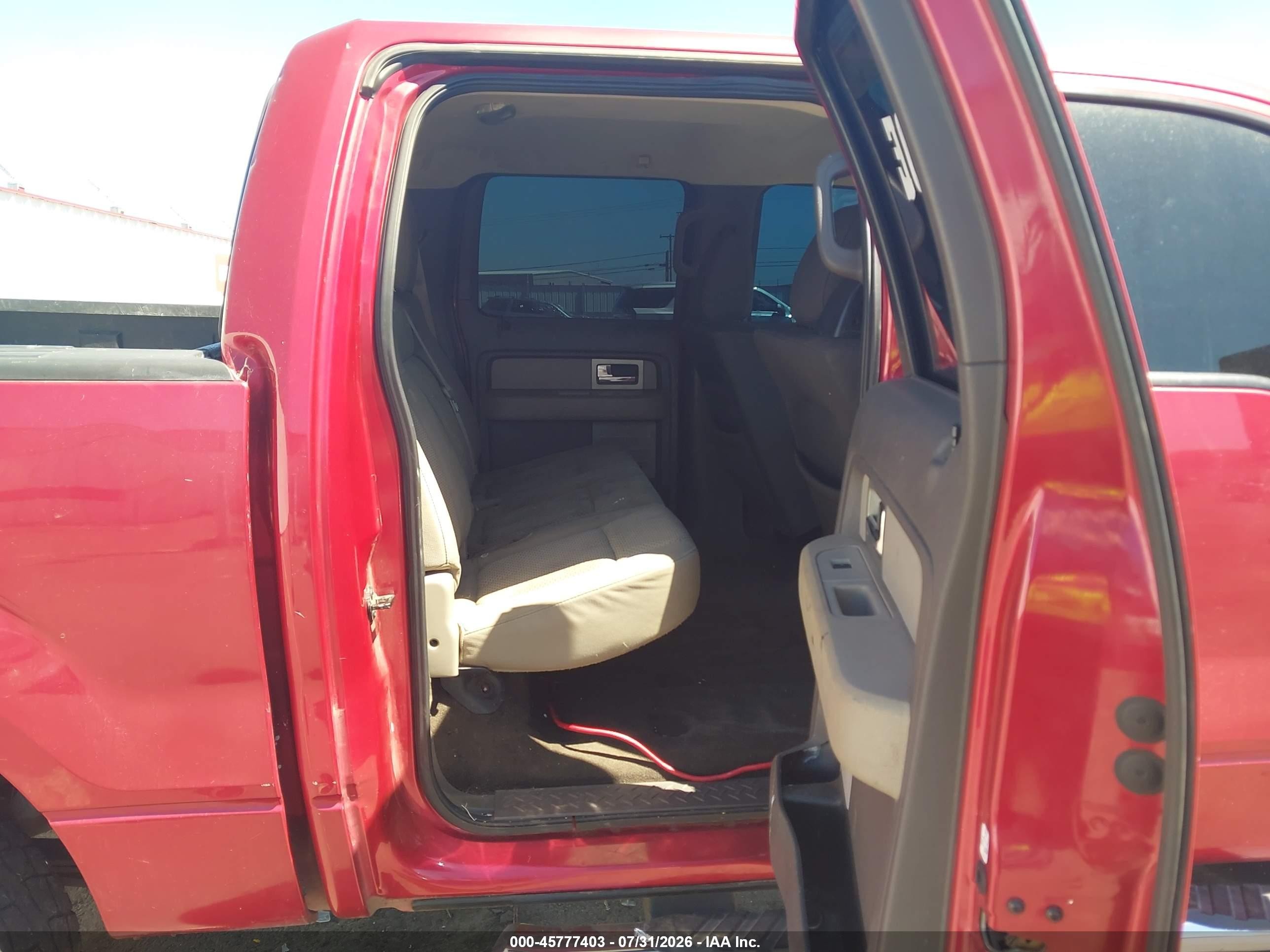 2010 Ford F-150 Fx4/harley-davidson/king Ranch/lariat/platinum/xl/xlt Красный vin: 1FTFW1EV2AFC43231