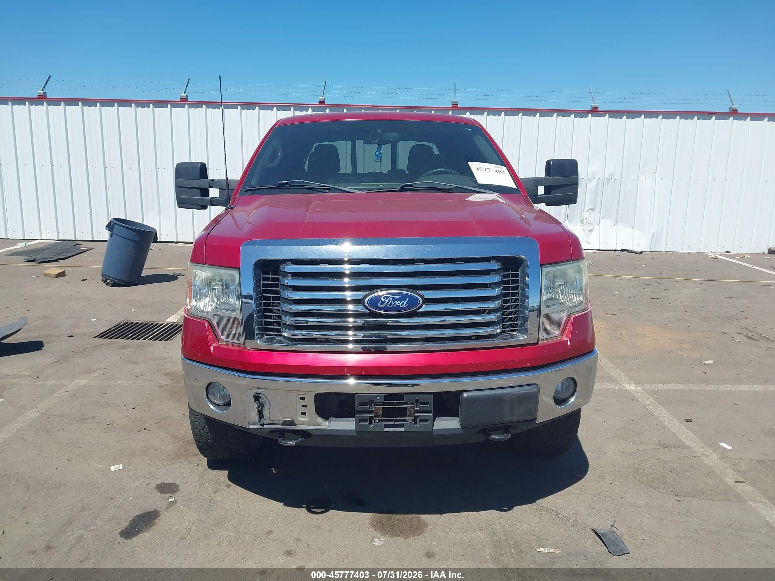 2010 Ford F-150 Fx4/harley-davidson/king Ranch/lariat/platinum/xl/xlt Красный vin: 1FTFW1EV2AFC43231