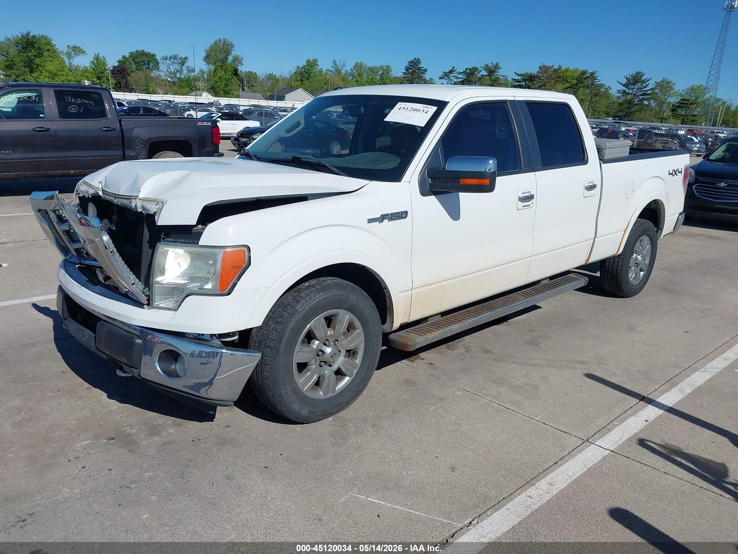 2010 Ford F-150 Fx4/harley-davidson/king Ranch/lariat/platinum/xl/xlt White vin: 1FTFW1EV2AFC76178