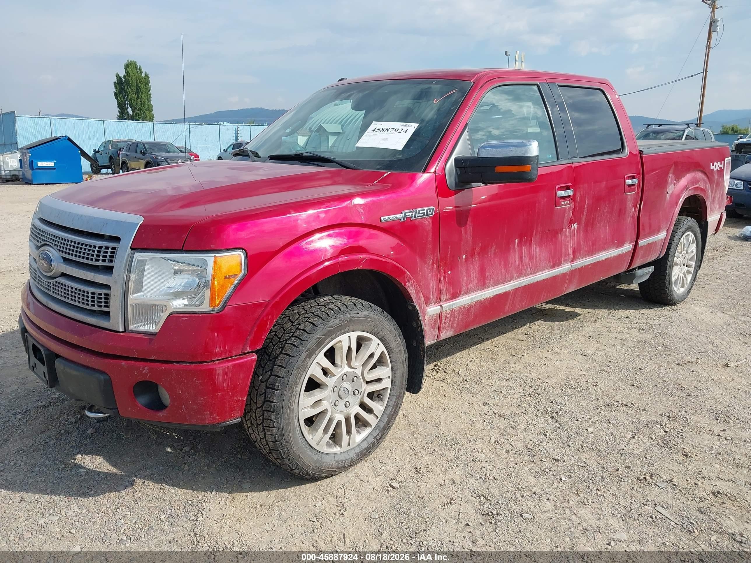 2010 Ford F-150   Красный vin: 1FTFW1EV2AFD67337