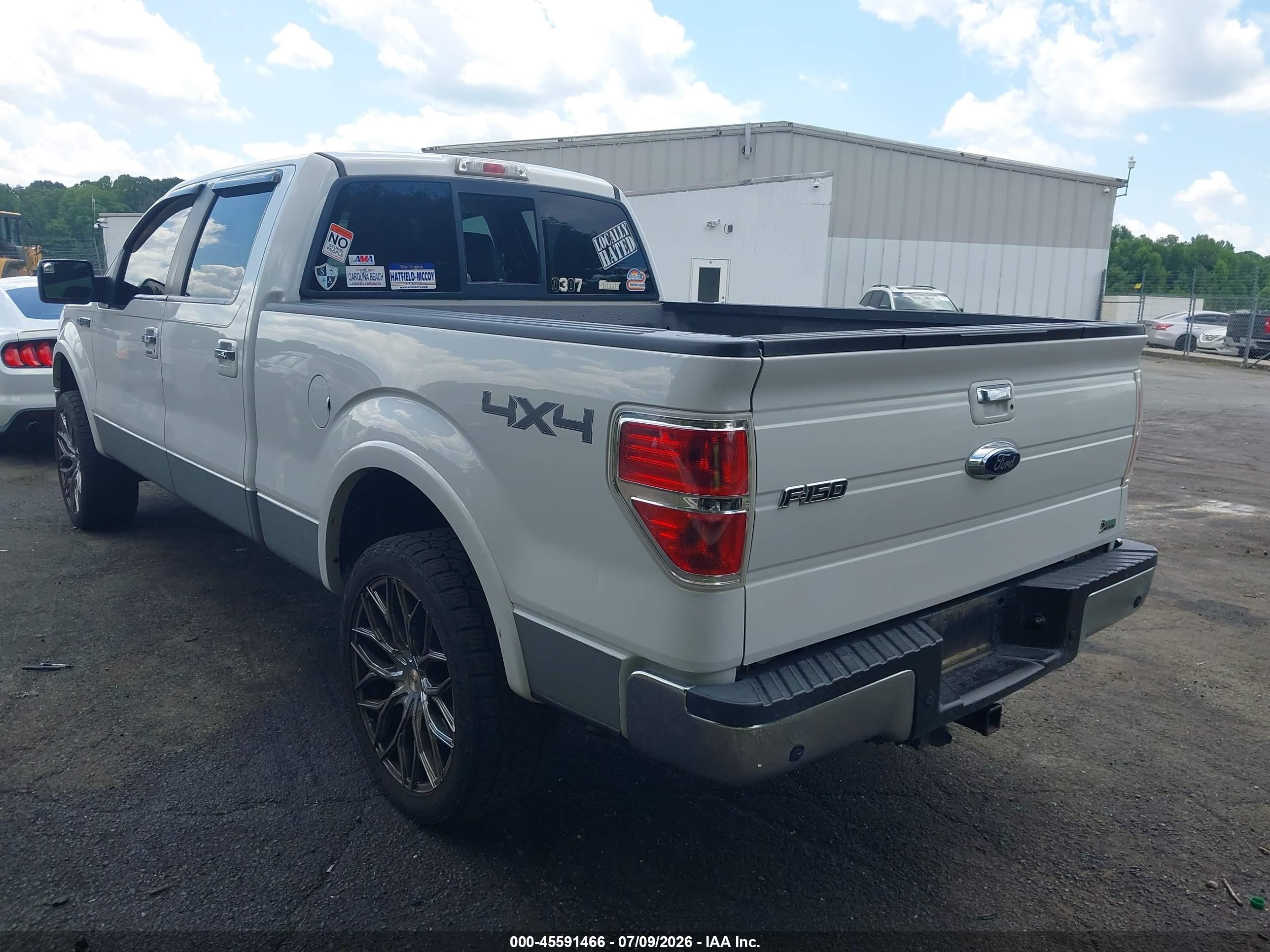 2010 Ford F-150 Fx4/harley-davidson/king Ranch/lariat/platinum/xl/xlt White vin: 1FTFW1EV2AFD75647