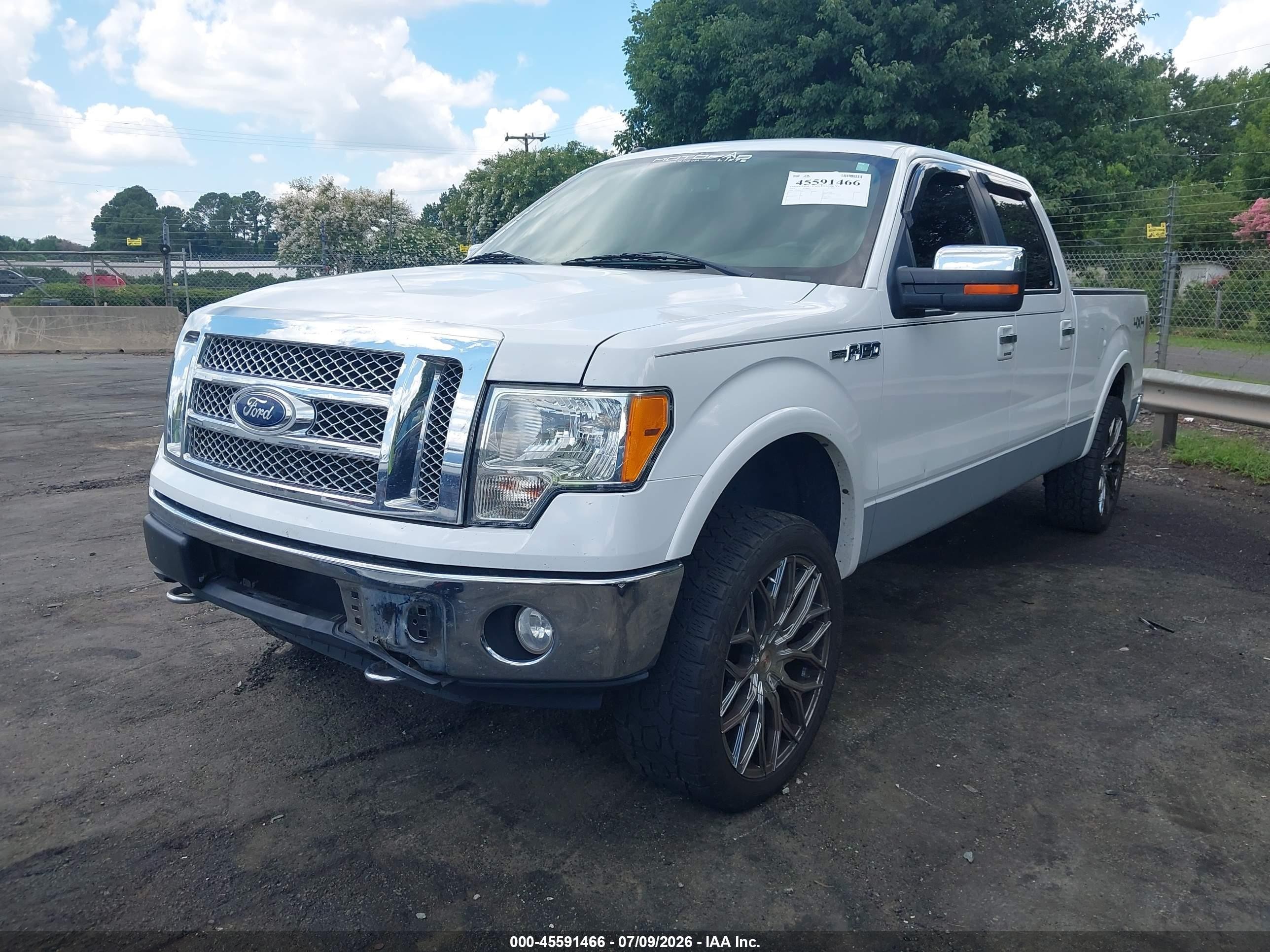 2010 Ford F-150 Fx4/harley-davidson/king Ranch/lariat/platinum/xl/xlt White vin: 1FTFW1EV2AFD75647