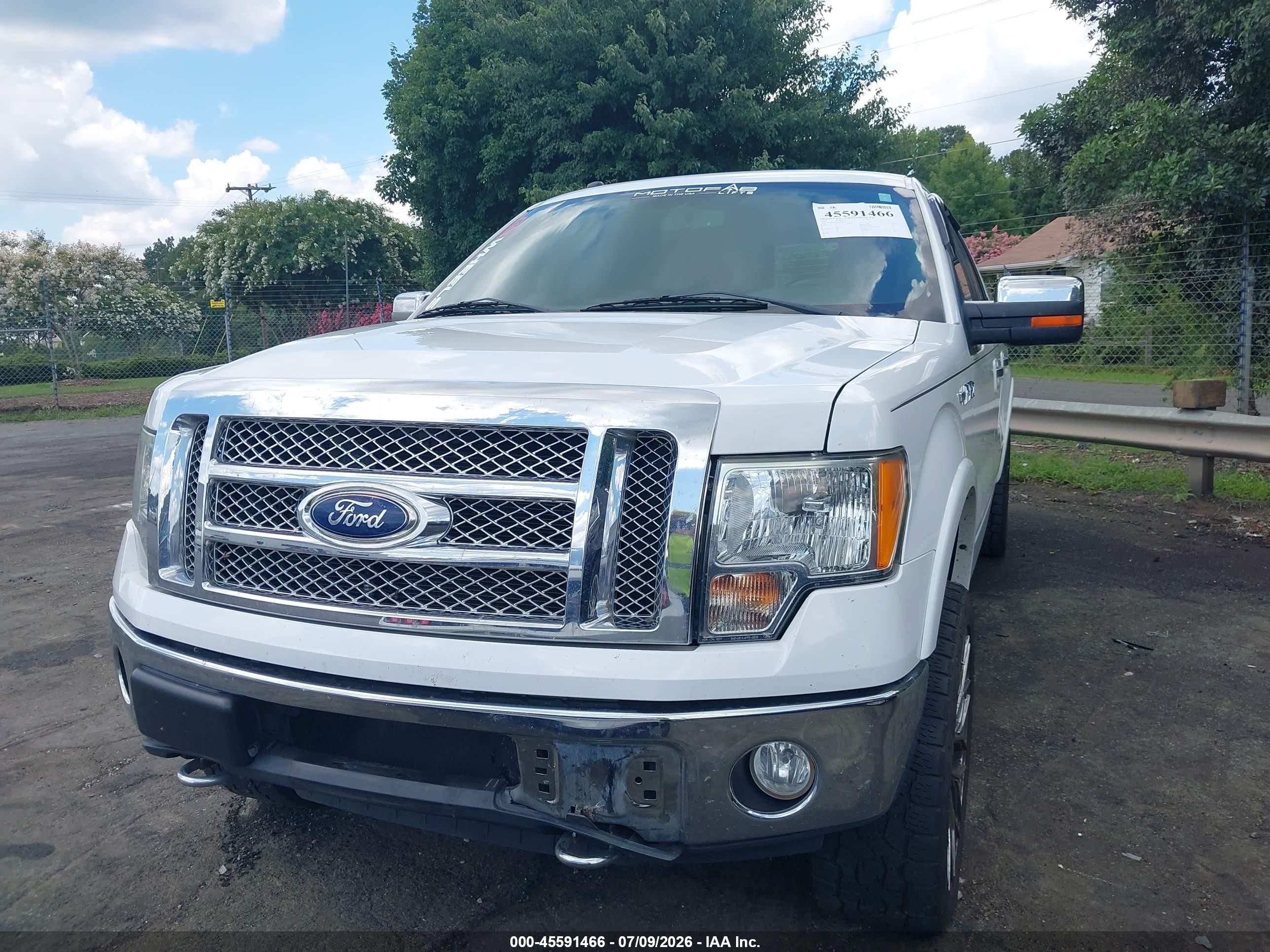 2010 Ford F-150 Fx4/harley-davidson/king Ranch/lariat/platinum/xl/xlt White vin: 1FTFW1EV2AFD75647