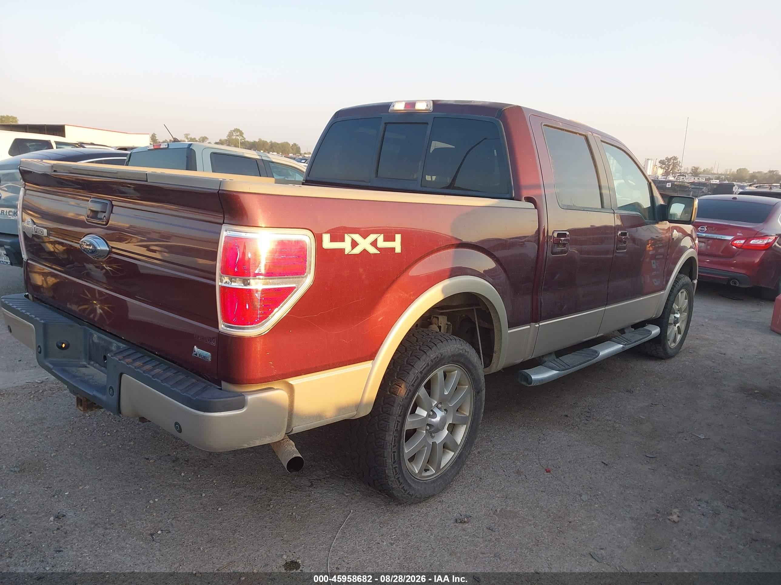 2010 Ford F-150 Fx4/harley-davidson/king Ranch/lariat/platinum/xl/xlt Темно-бордовый vin: 1FTFW1EV2AKB69669