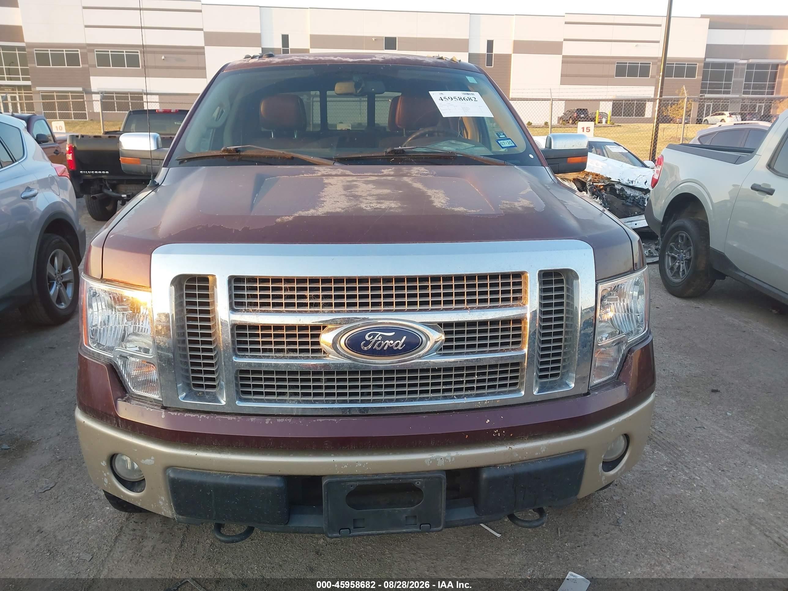 2010 Ford F-150 Fx4/harley-davidson/king Ranch/lariat/platinum/xl/xlt Темно-бордовый vin: 1FTFW1EV2AKB69669