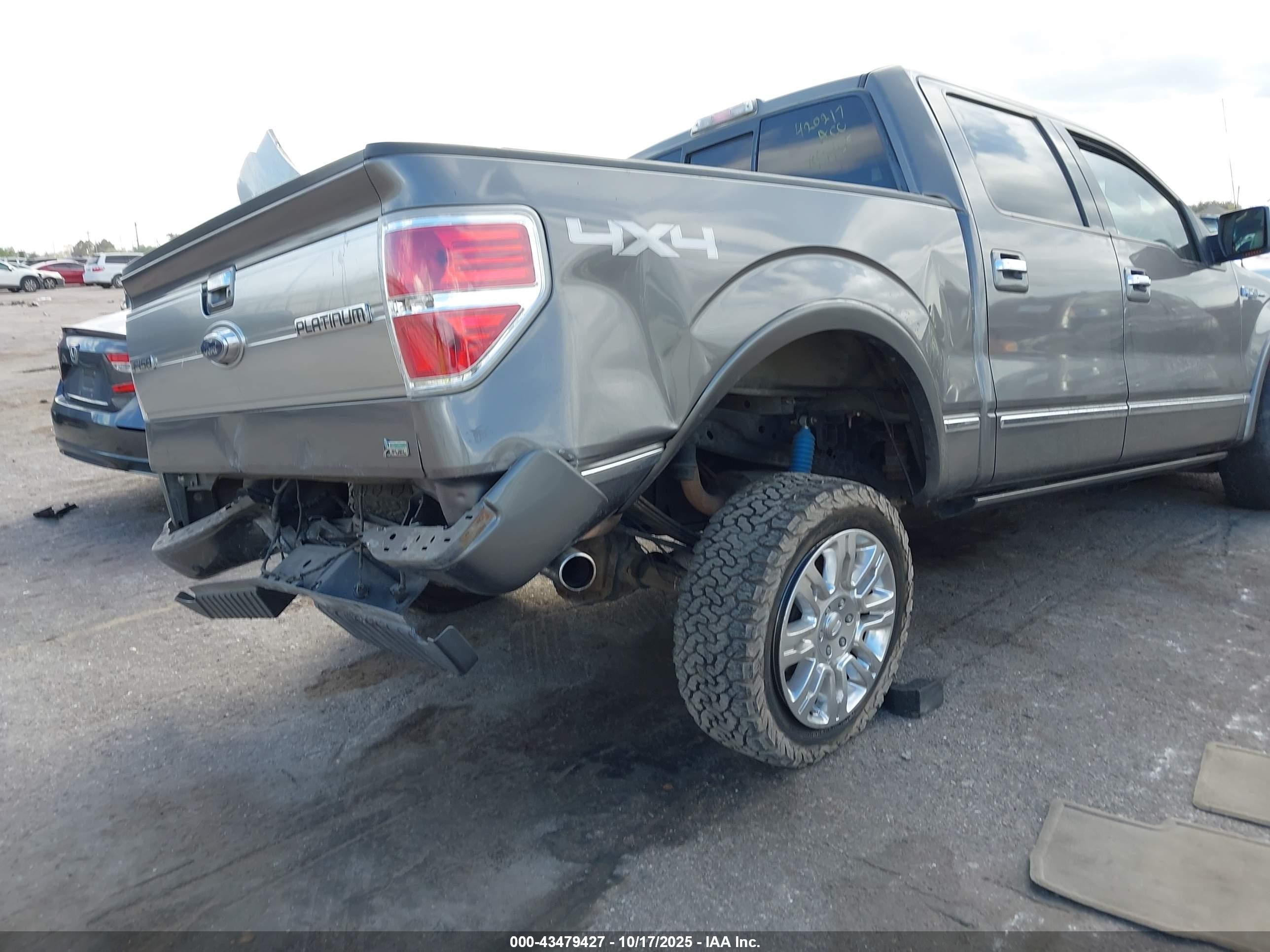 2010 Ford F-150 Fx4/harley-davidson/king Ranch/lariat/platinum/xl/xlt Tan vin: 1FTFW1EV3AFA13990