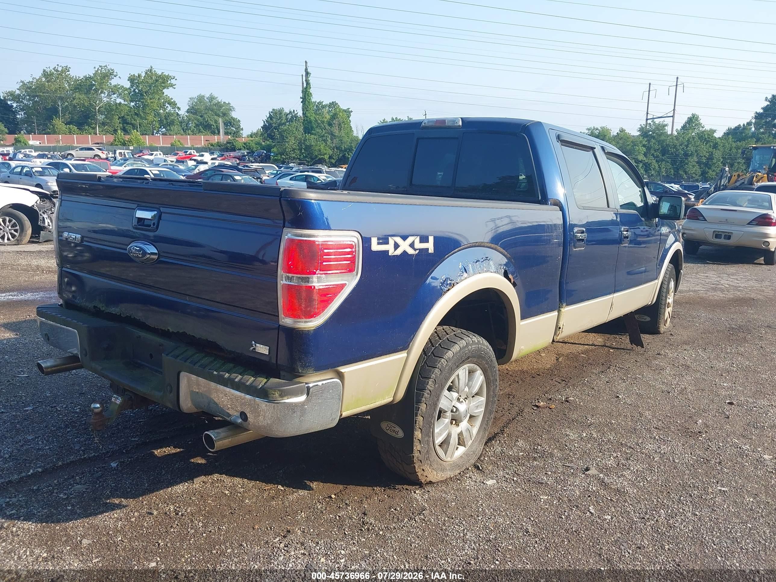 2010 Ford F-150   Blue vin: 1FTFW1EV3AFB01406