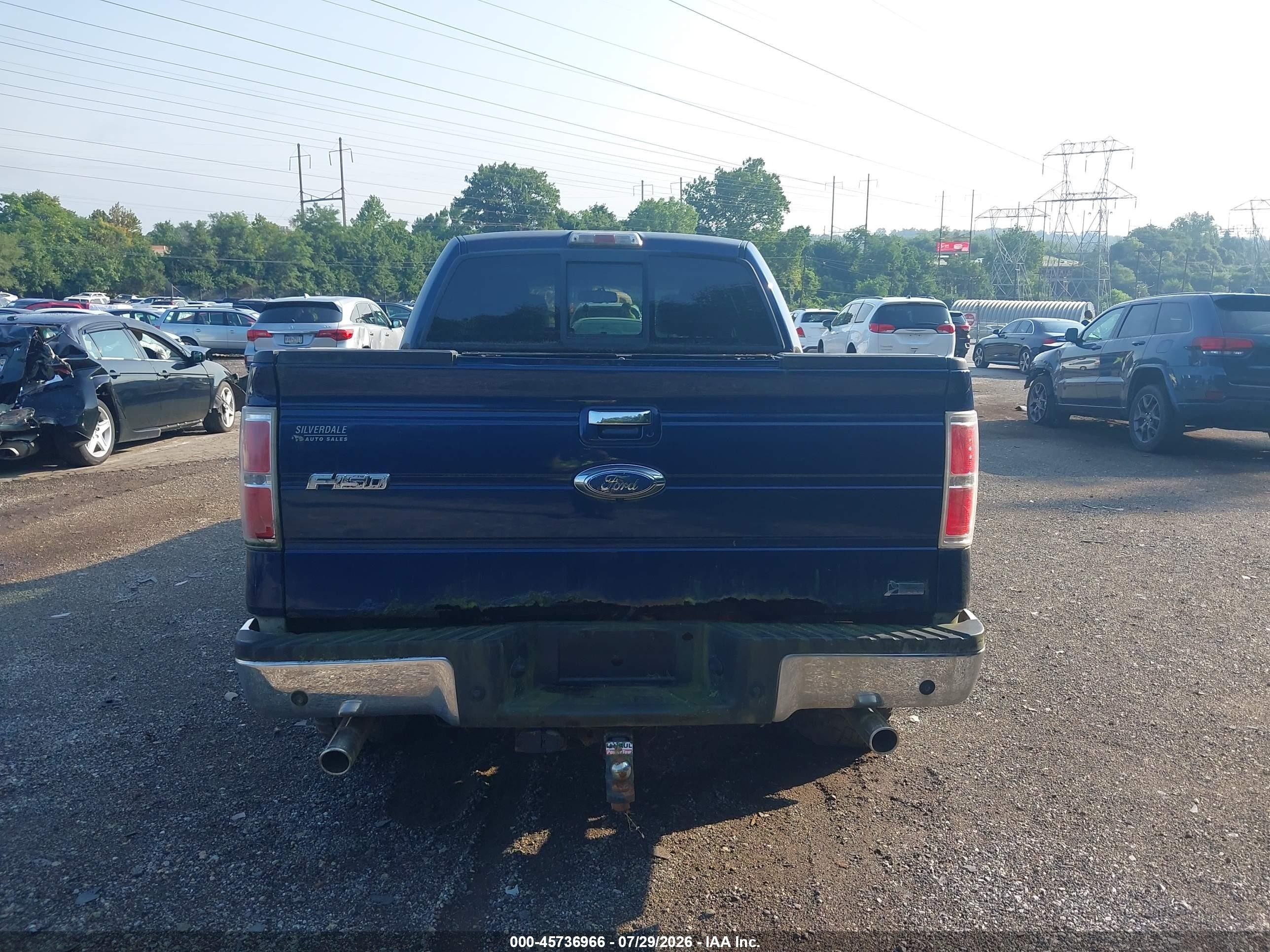 2010 Ford F-150   Blue vin: 1FTFW1EV3AFB01406