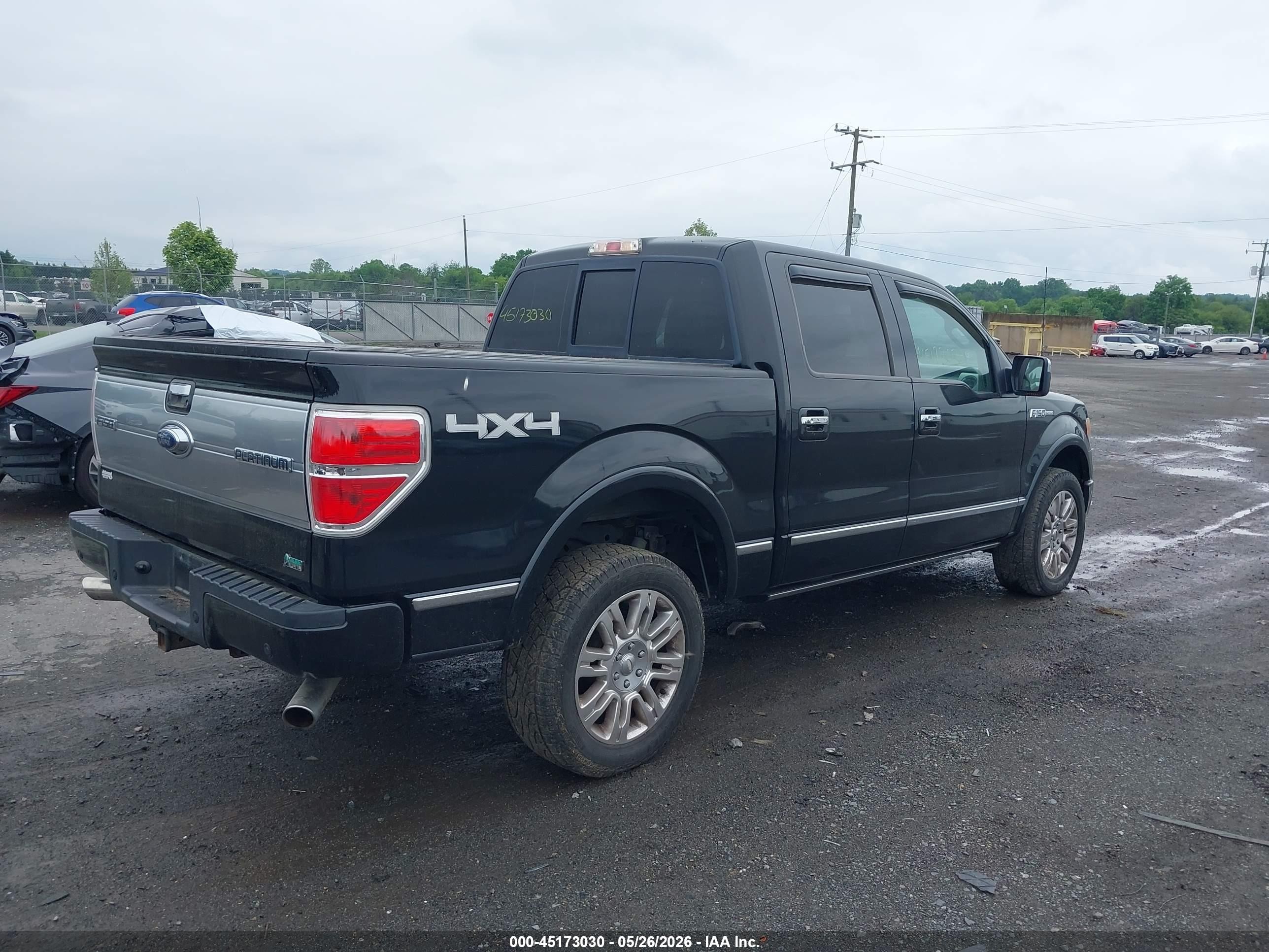 2010 Ford F-150 Fx4/harley-davidson/king Ranch/lariat/platinum/xl/xlt Black vin: 1FTFW1EV3AFB43803