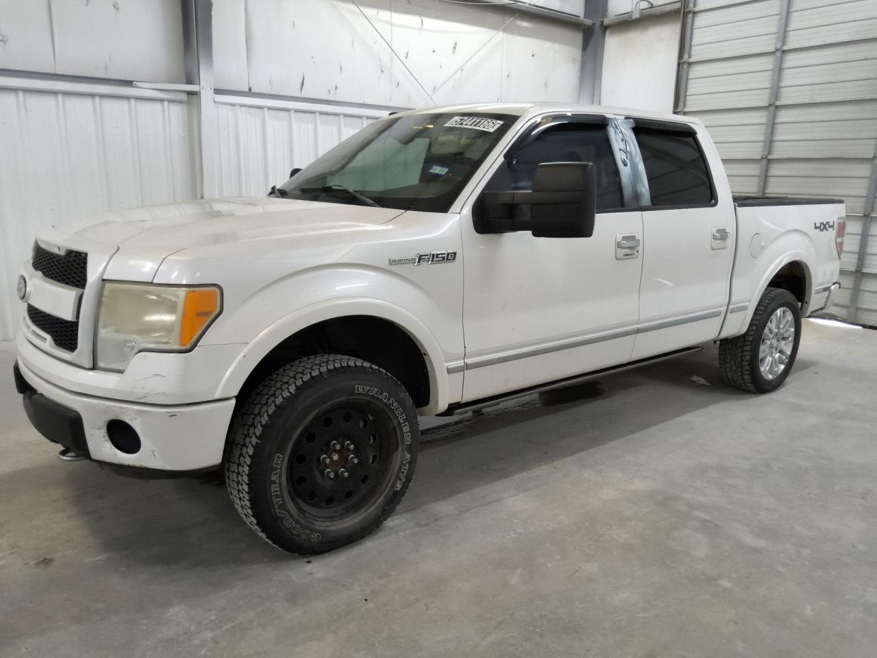 2010 Ford F150 Supercrew White vin: 1FTFW1EV3AFB44496 Damage: Left Front Wheel, Missing, Replacement Required