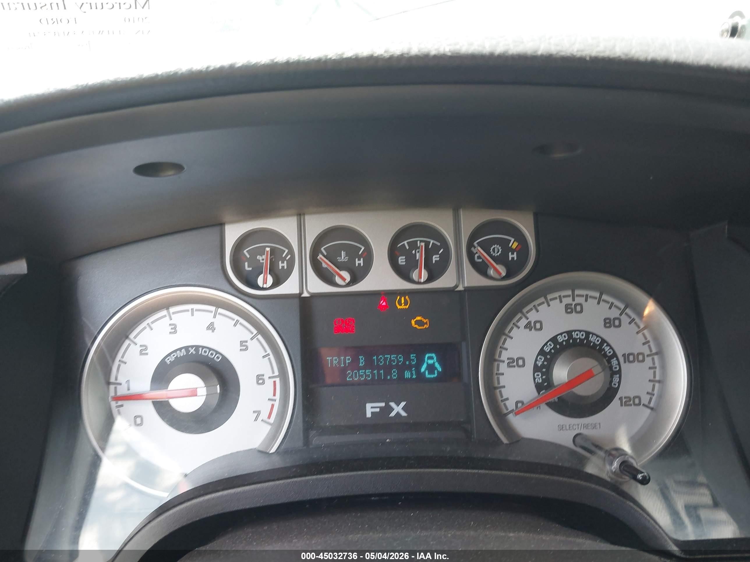 2010 Ford F-150 Fx4/harley-davidson/king Ranch/lariat/platinum/xl/xlt Black vin: 1FTFW1EV3AFB73741