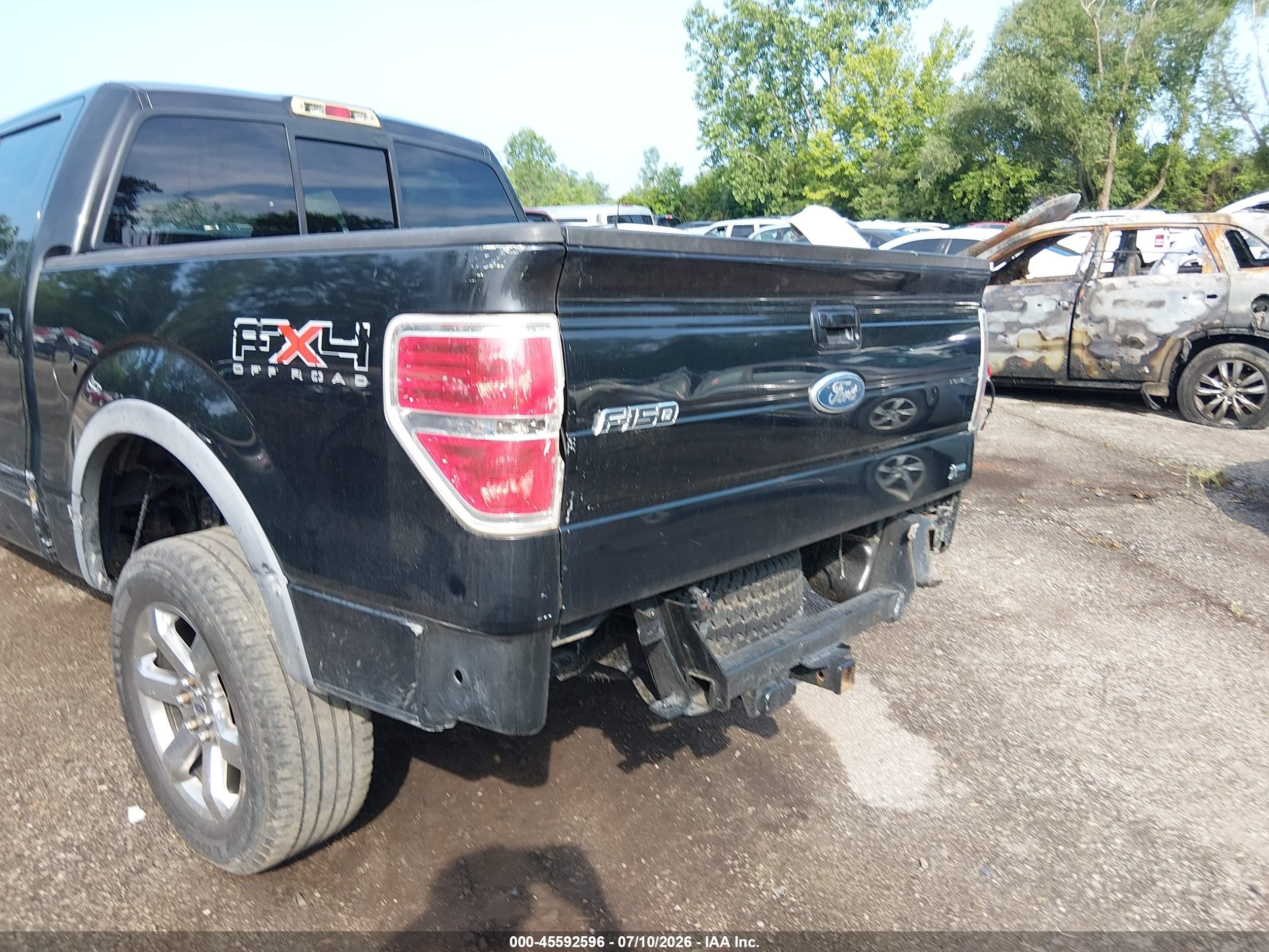 2010 Ford F-150 Fx4 Black vin: 1FTFW1EV3AFB85131