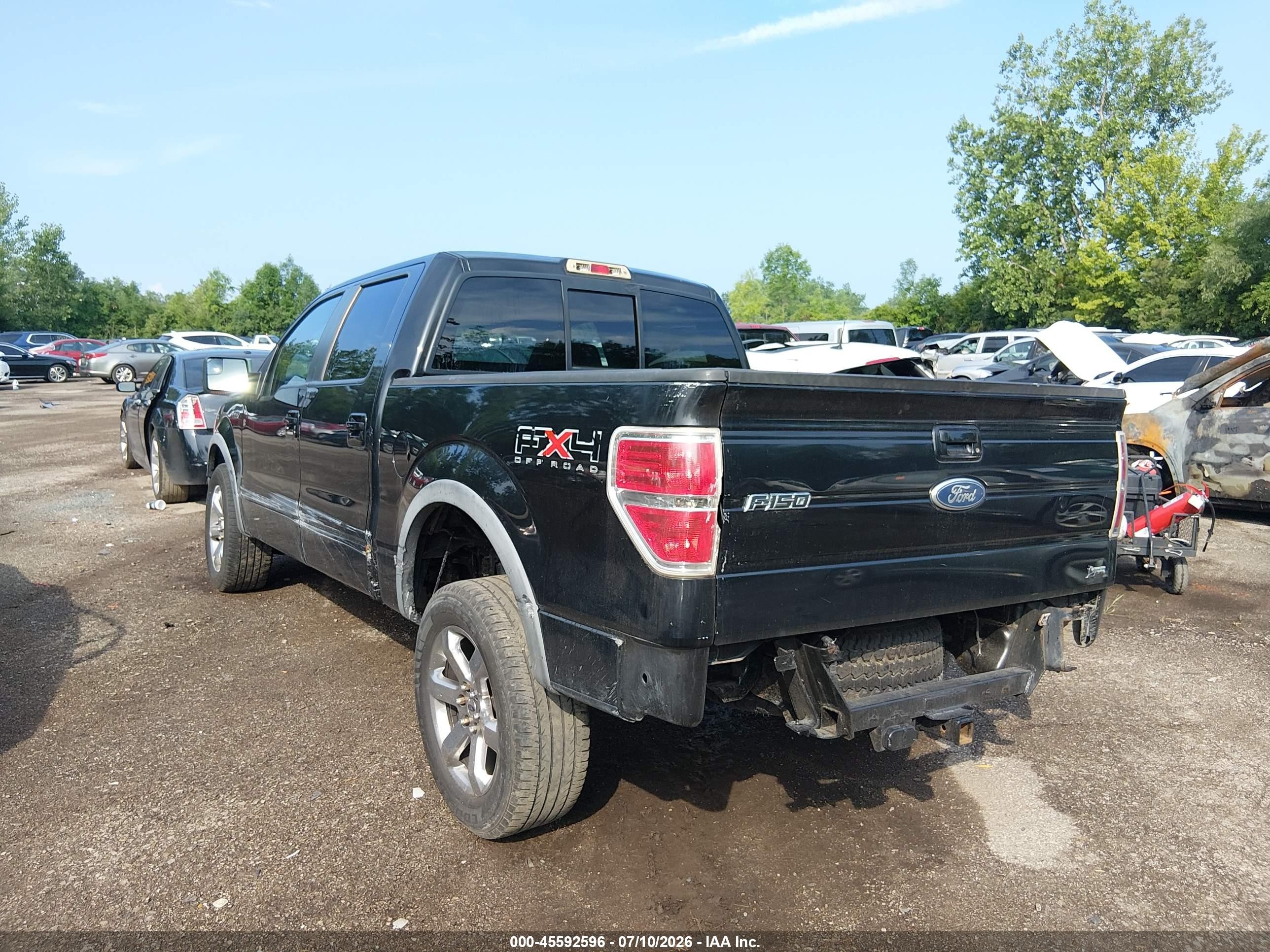 2010 Ford F-150 Fx4 Black vin: 1FTFW1EV3AFB85131