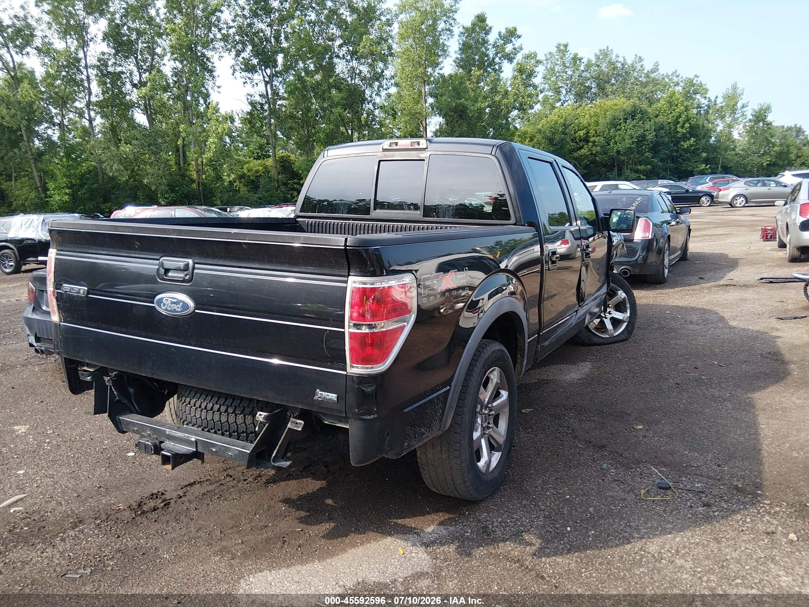 2010 Ford F-150 Fx4 Black vin: 1FTFW1EV3AFB85131