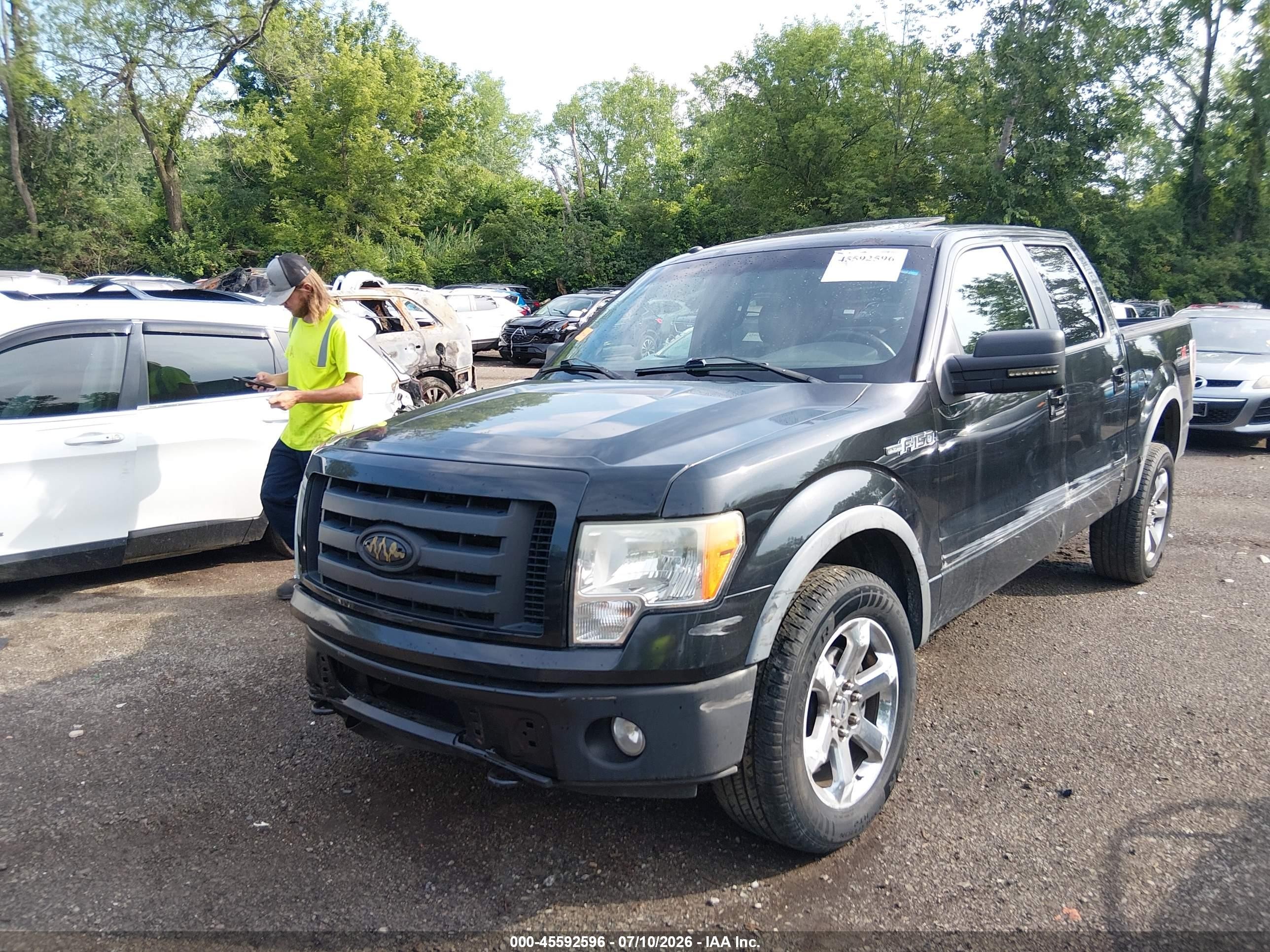 2010 Ford F-150 Fx4 Black vin: 1FTFW1EV3AFB85131