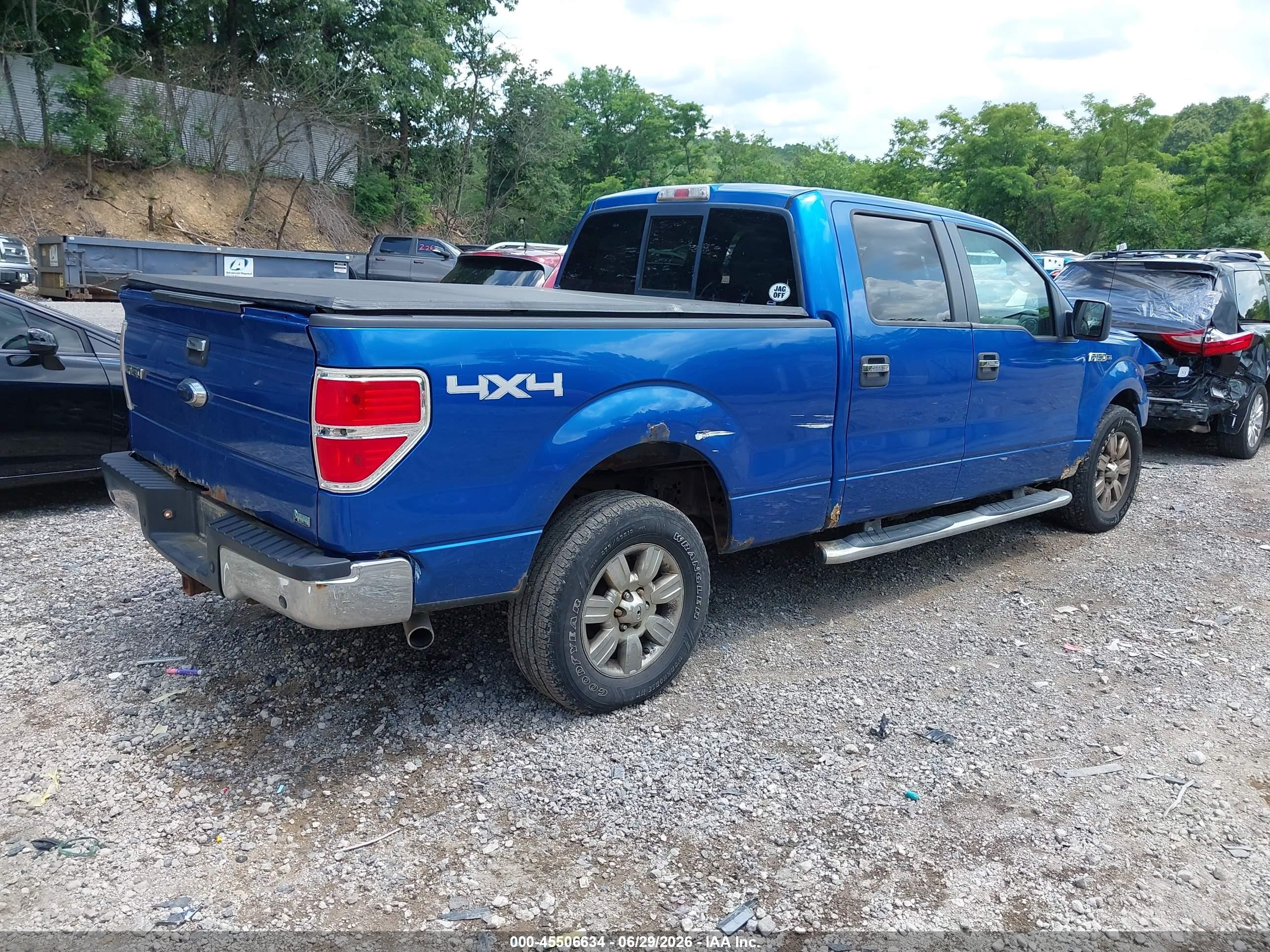 2010 Ford F-150 Fx4/lariat/xl/xlt Blue vin: 1FTFW1EV3AFC34473
