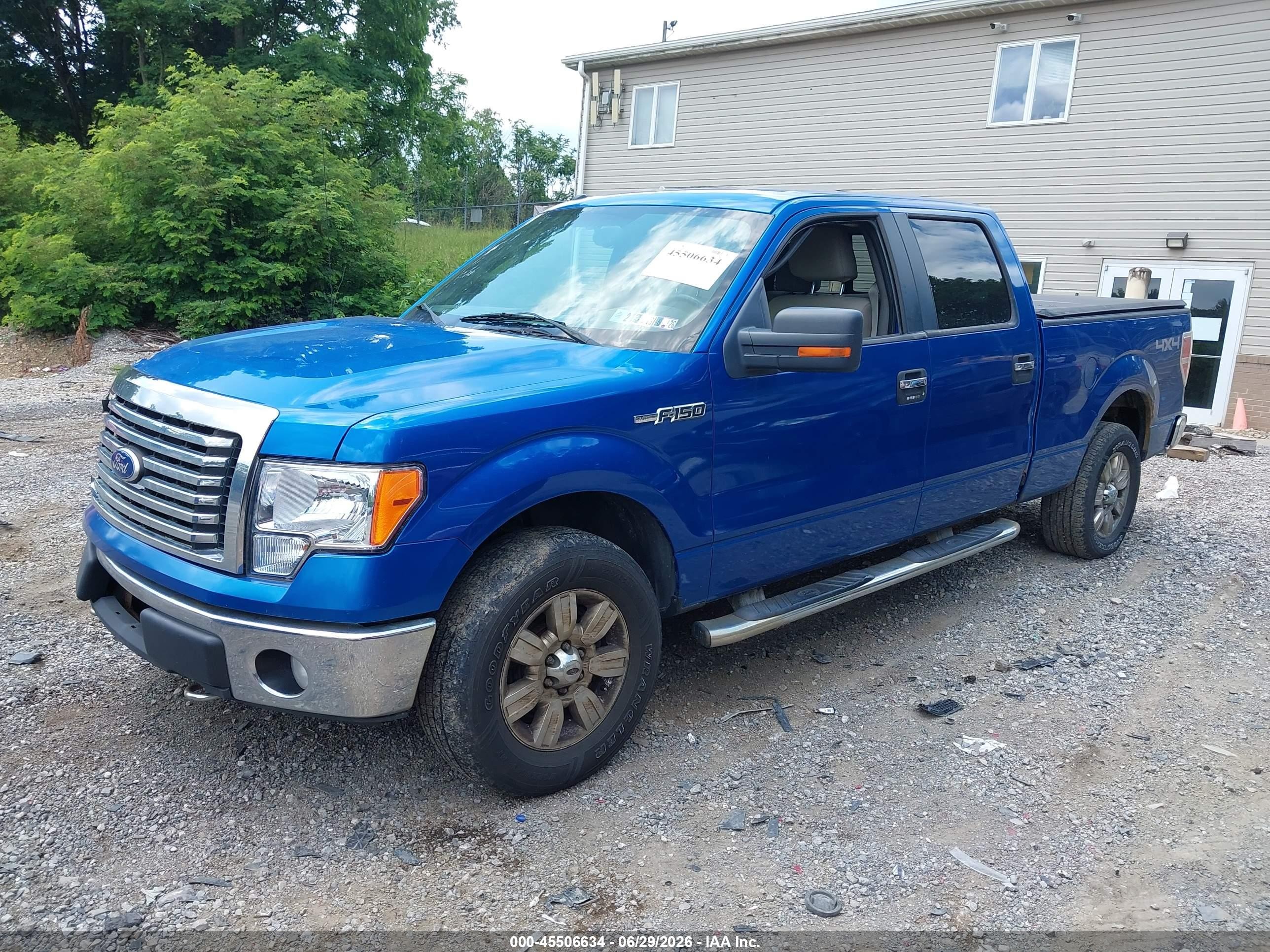 2010 Ford F-150 Fx4/lariat/xl/xlt Blue vin: 1FTFW1EV3AFC34473