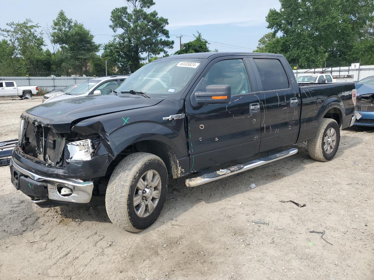 2010 Ford F150 Supercrew Black vin: 1FTFW1EV3AFC44338