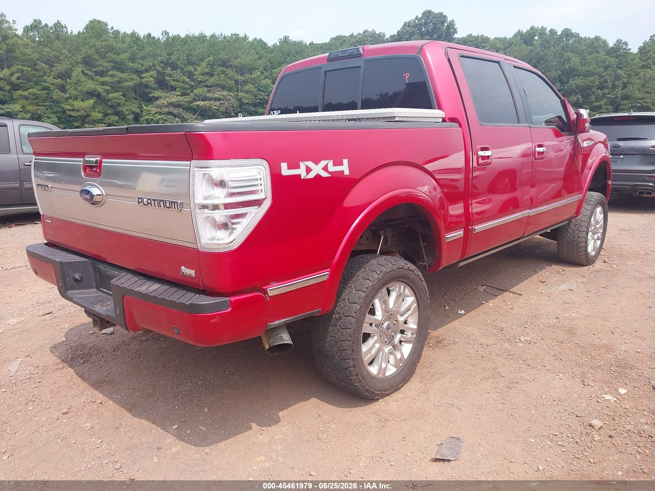 2010 Ford F-150 Fx4/harley-davidson/king Ranch/lariat/platinum/xl/xlt Red vin: 1FTFW1EV3AFD50868