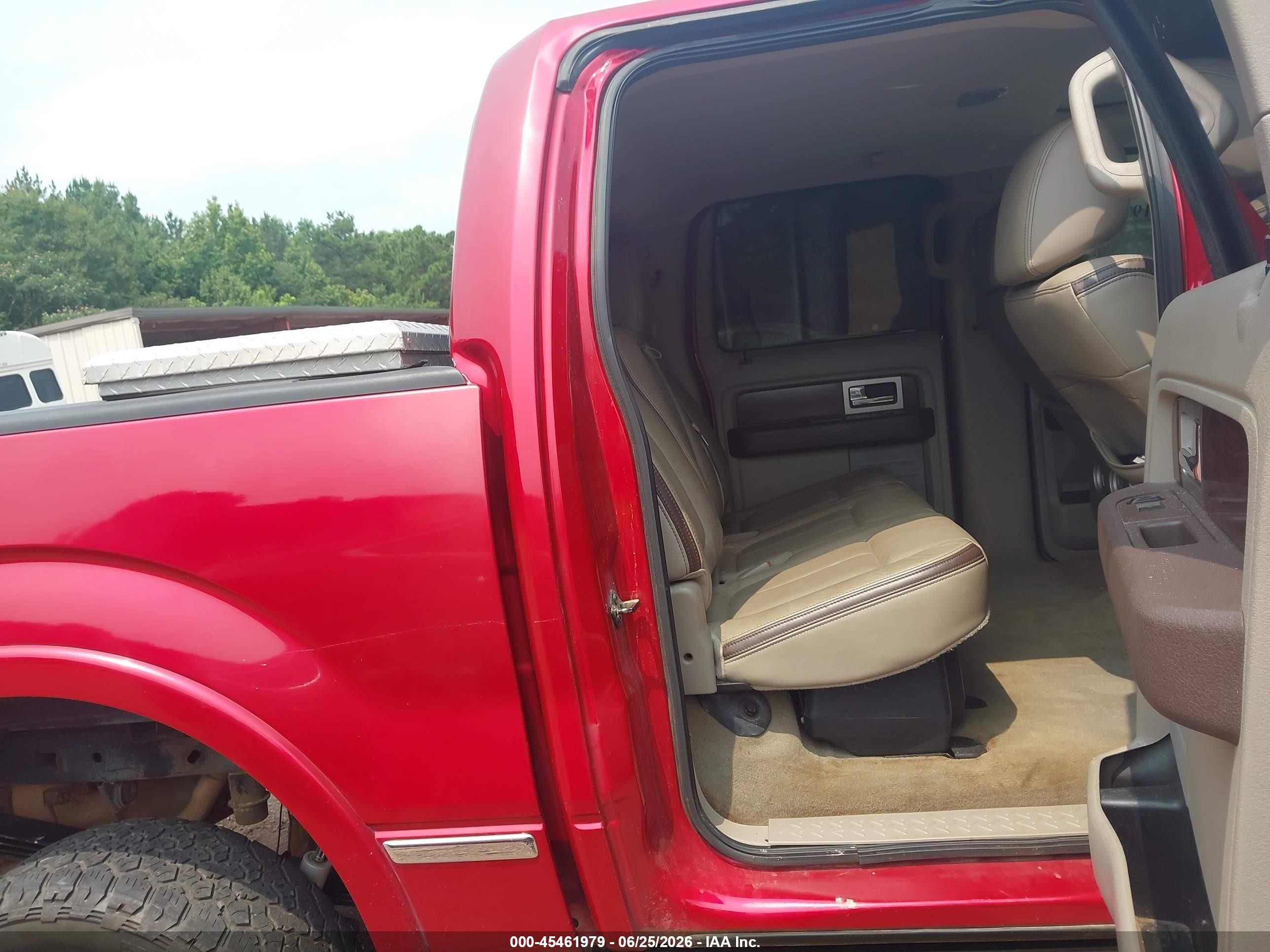 2010 Ford F-150 Fx4/harley-davidson/king Ranch/lariat/platinum/xl/xlt Red vin: 1FTFW1EV3AFD50868