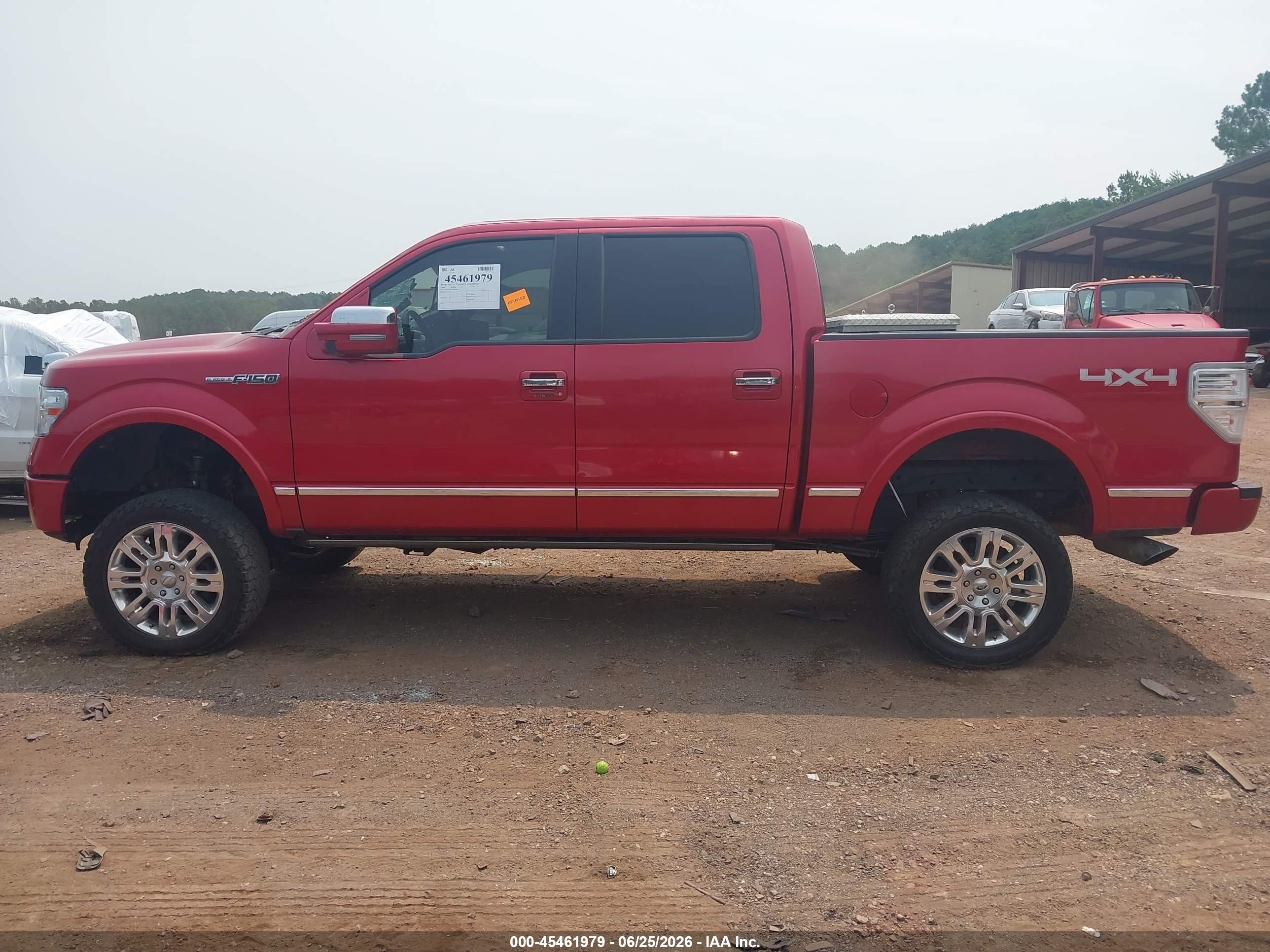 2010 Ford F-150 Fx4/harley-davidson/king Ranch/lariat/platinum/xl/xlt Red vin: 1FTFW1EV3AFD50868