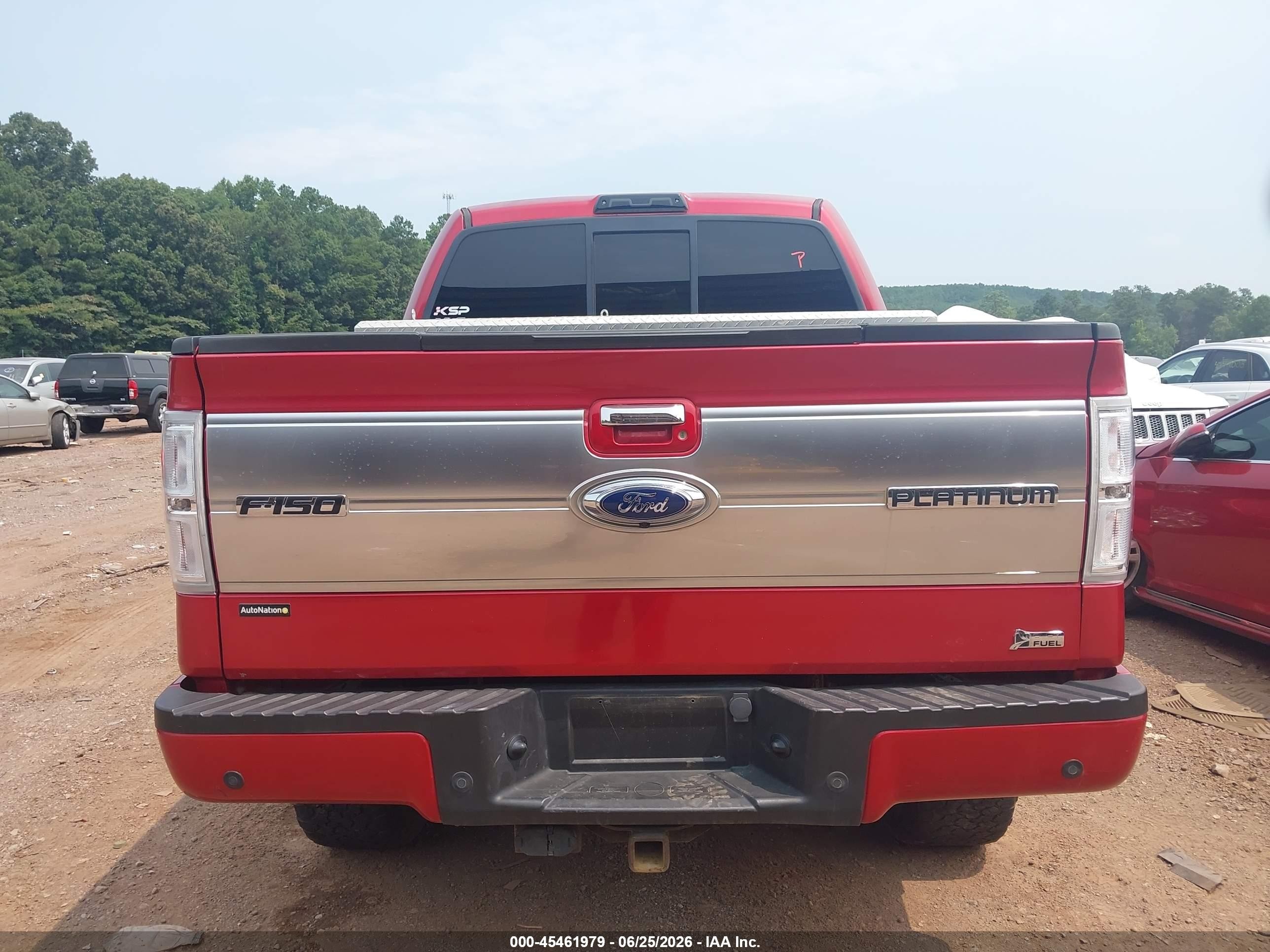 2010 Ford F-150 Fx4/harley-davidson/king Ranch/lariat/platinum/xl/xlt Red vin: 1FTFW1EV3AFD50868