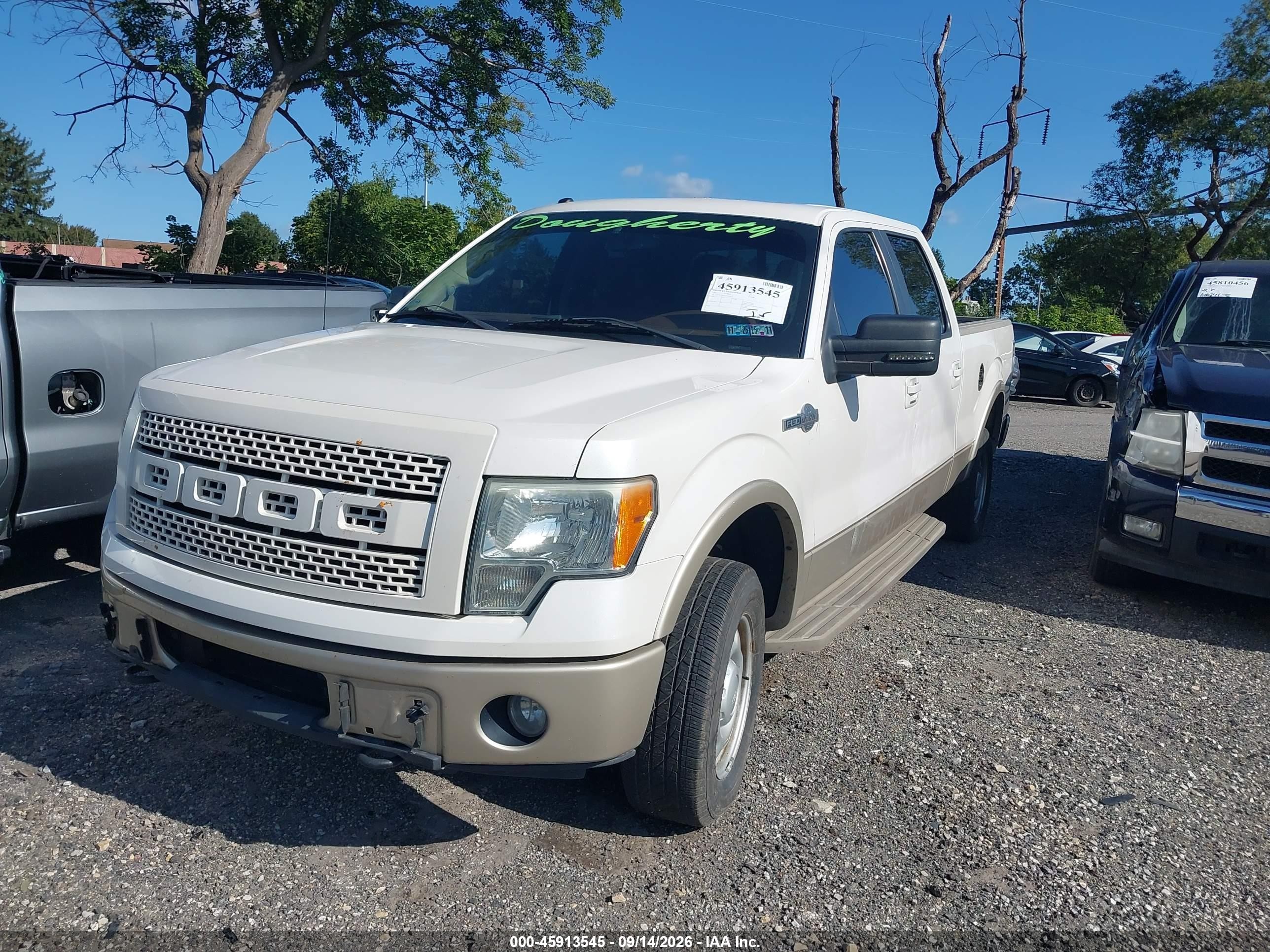 2010 Ford F-150 Fx4/harley-davidson/king Ranch/lariat/platinum/xl/xlt White vin: 1FTFW1EV3AKE30517