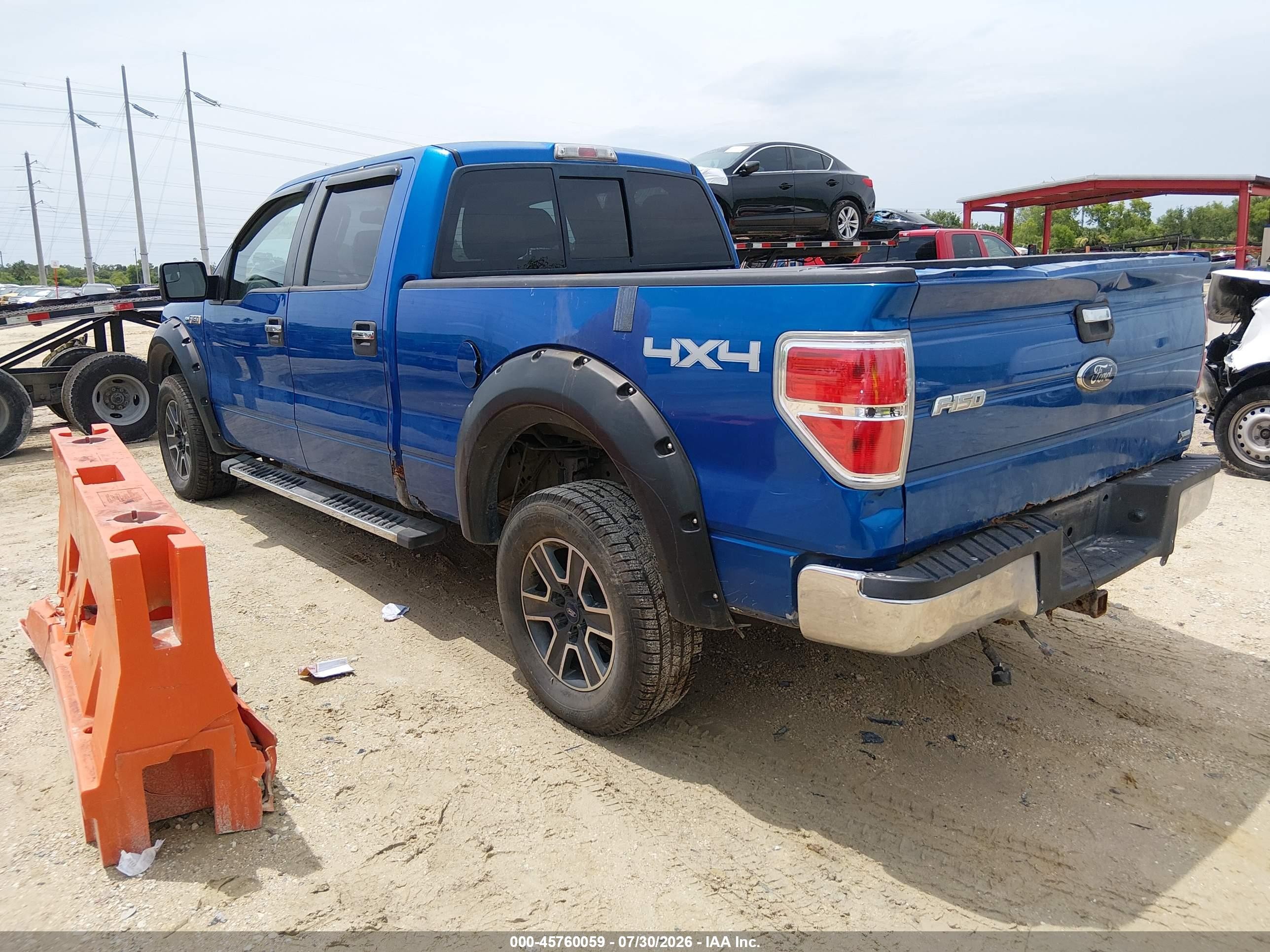 2010 Ford F-150 Fx4/harley-davidson/king Ranch/lariat/platinum/xl/xlt Blue vin: 1FTFW1EV4AFA26277