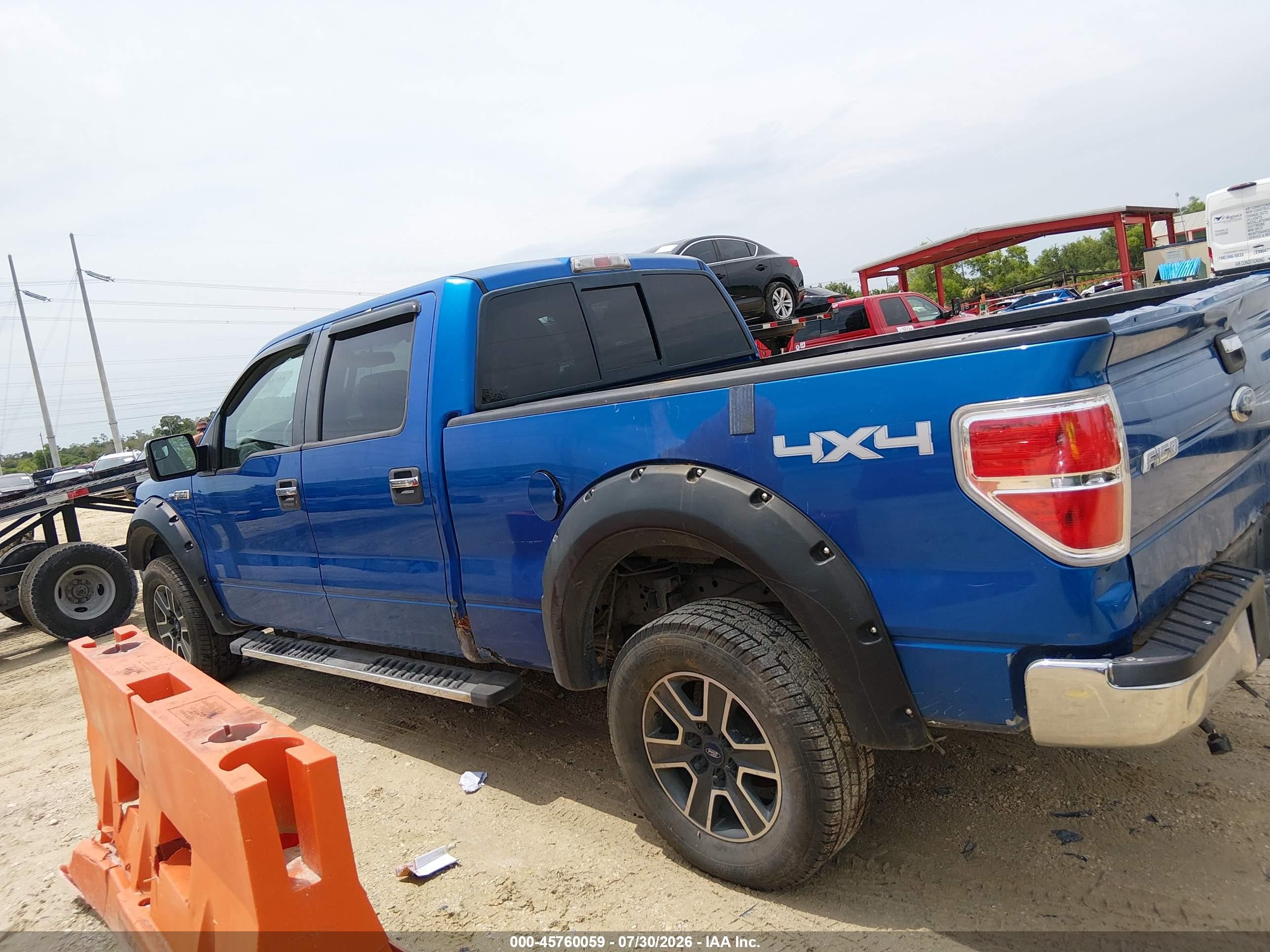 2010 Ford F-150 Fx4/harley-davidson/king Ranch/lariat/platinum/xl/xlt Blue vin: 1FTFW1EV4AFA26277
