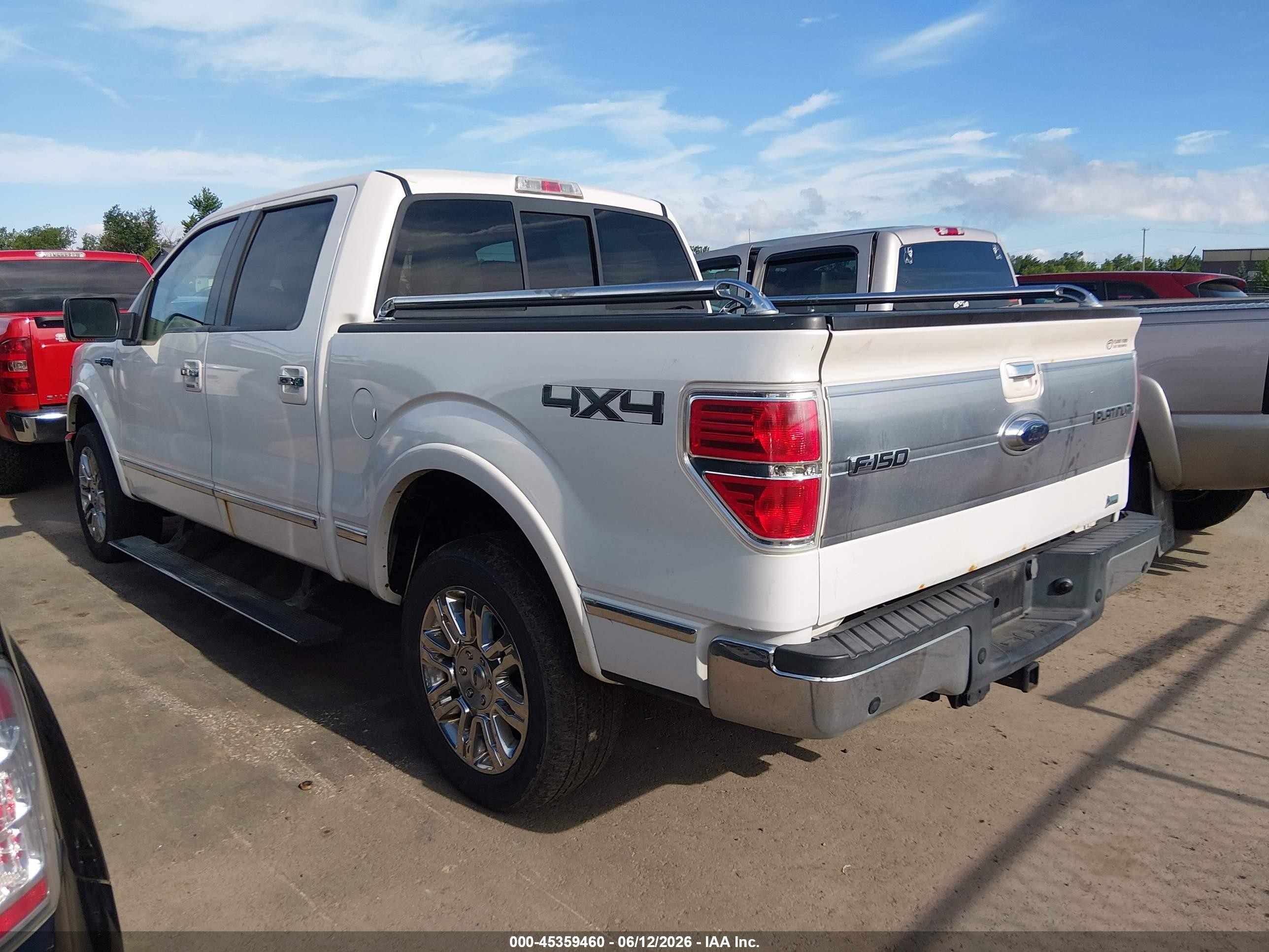 2010 Ford F-150 Fx4/harley-davidson/king Ranch/lariat/platinum/xl/xlt Белый vin: 1FTFW1EV4AFA73860