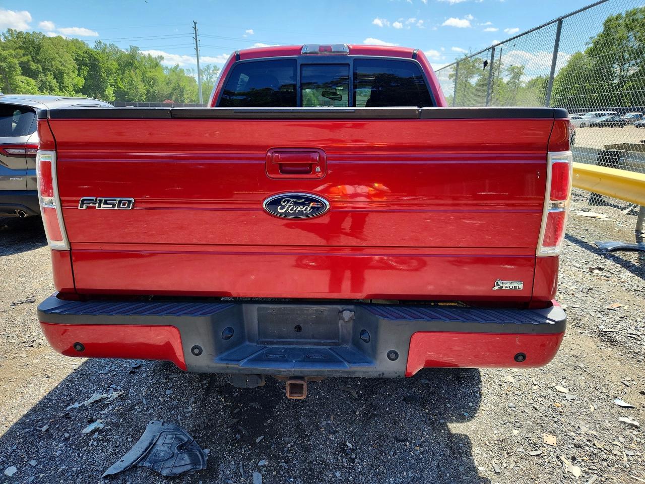 2010 Ford F150 Supercrew Red vin: 1FTFW1EV4AFB45513