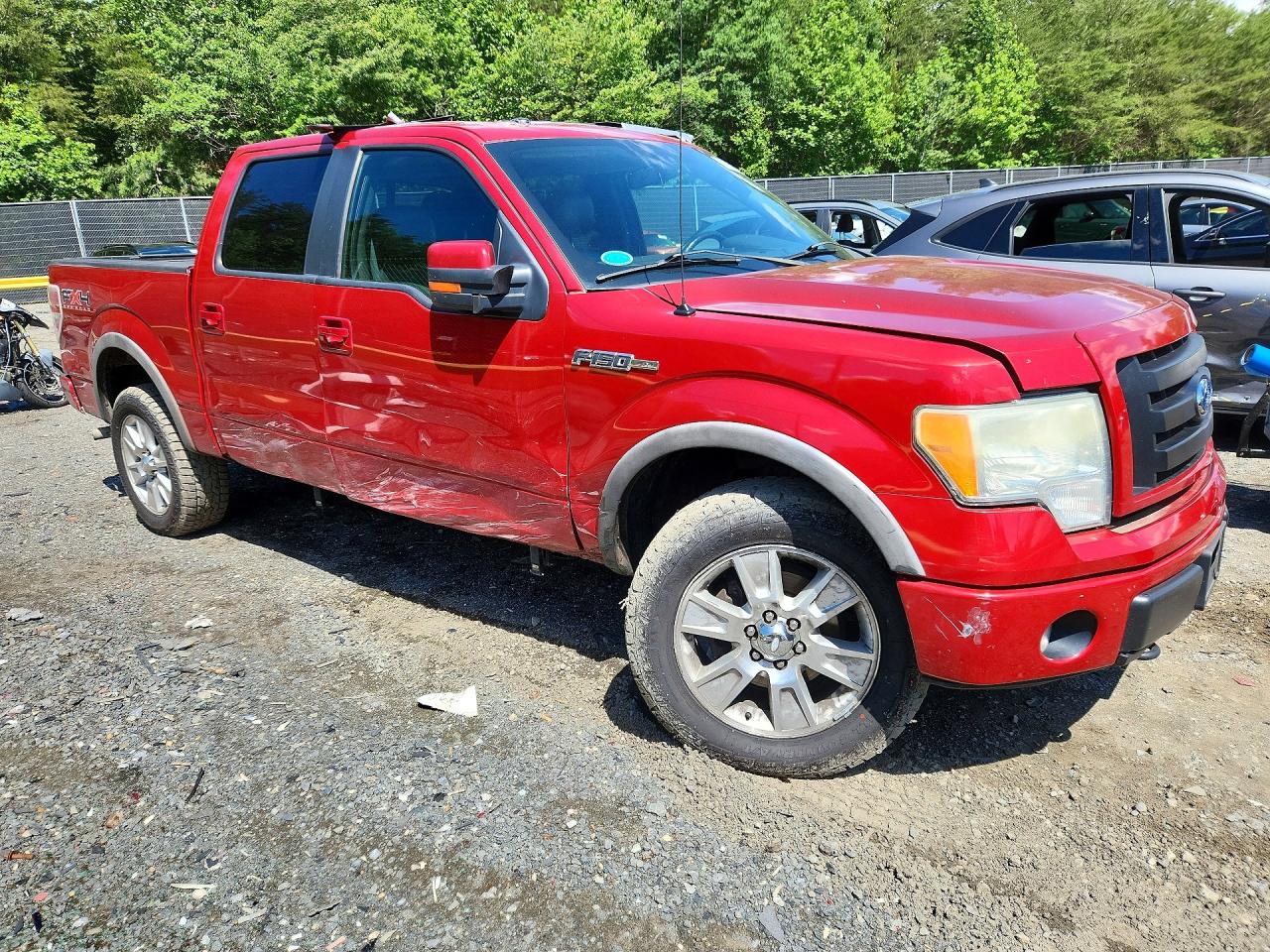 2010 Ford F150 Supercrew Red vin: 1FTFW1EV4AFB45513