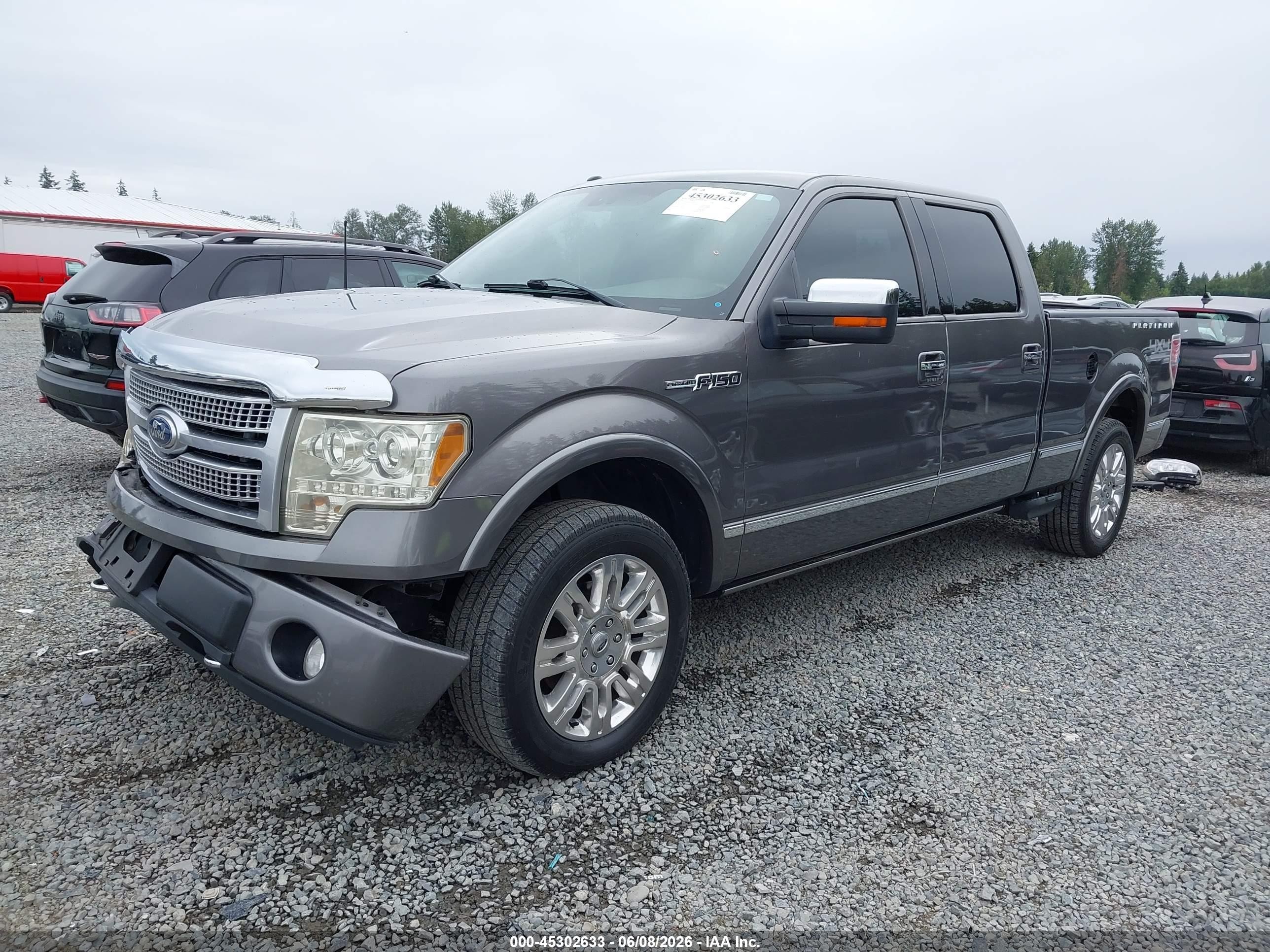 2010 Ford F-150 Fx4/harley-davidson/king Ranch/lariat/platinum/xl/xlt Gray vin: 1FTFW1EV4AFC92043