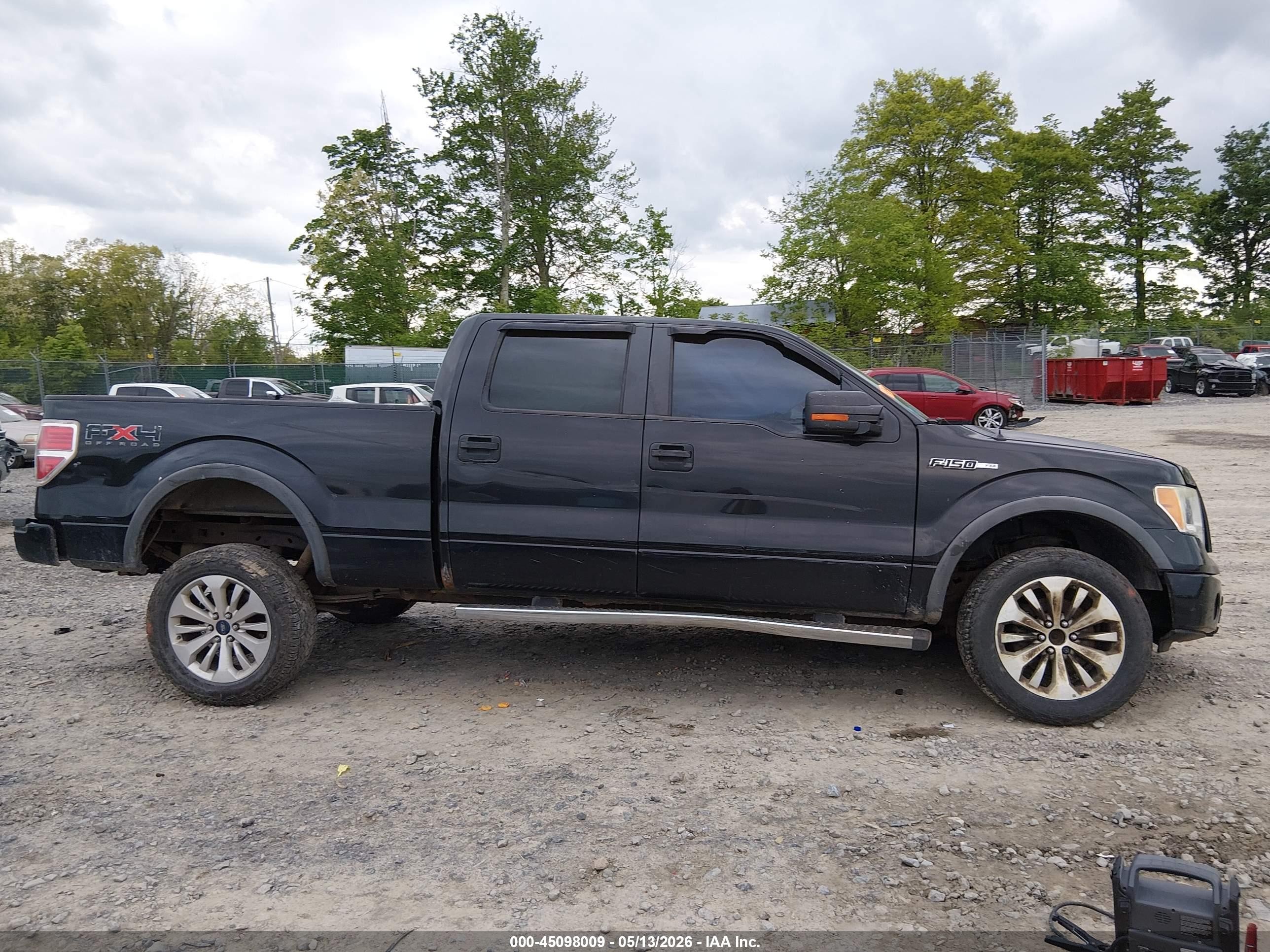 2010 Ford F-150 Fx4 Black vin: 1FTFW1EV4AFD10525