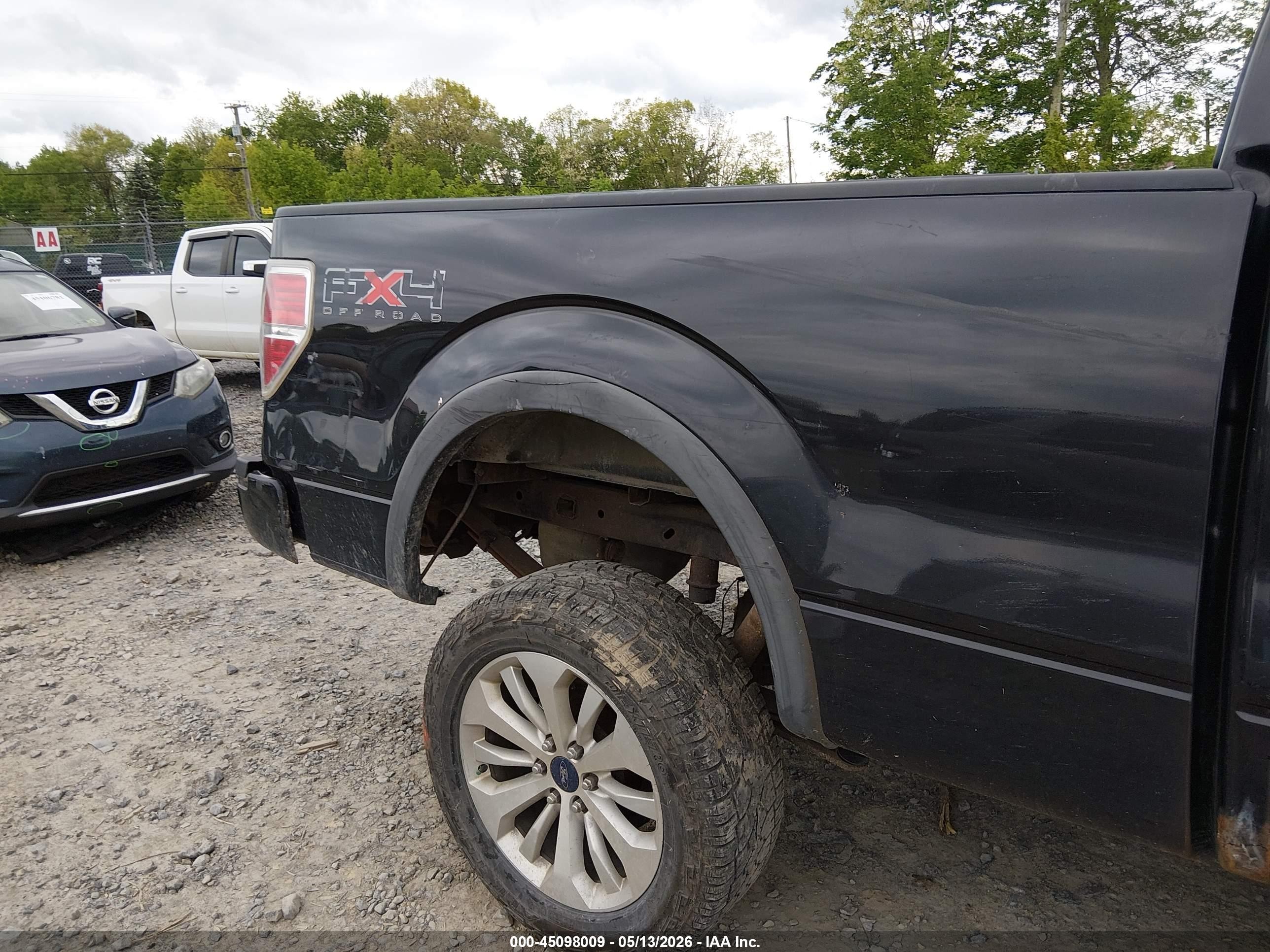 2010 Ford F-150 Fx4 Black vin: 1FTFW1EV4AFD10525