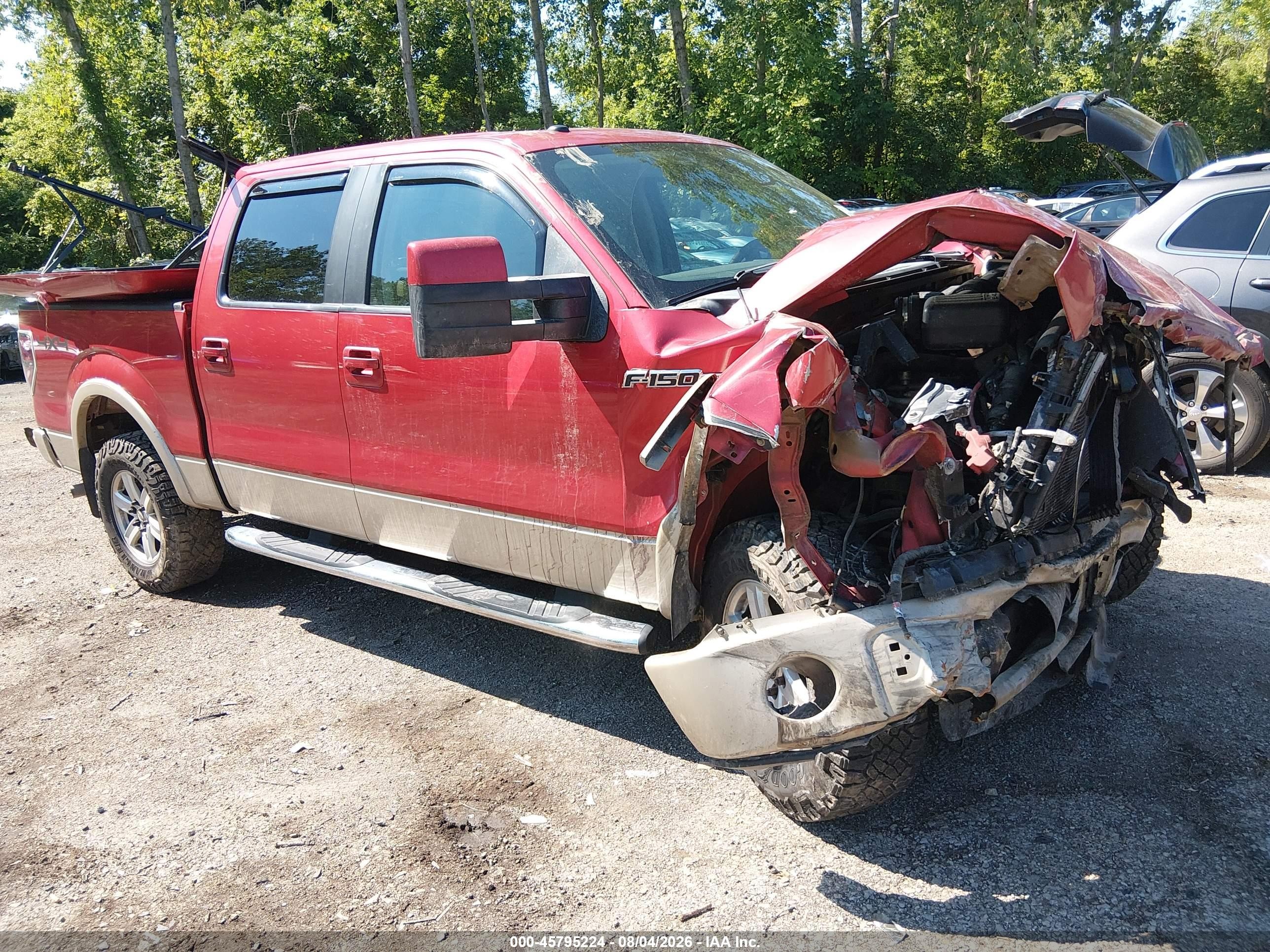 2010 Ford F-150 Fx4/harley-davidson/king Ranch/lariat/platinum/xl/xlt Red vin: 1FTFW1EV5AFA62172