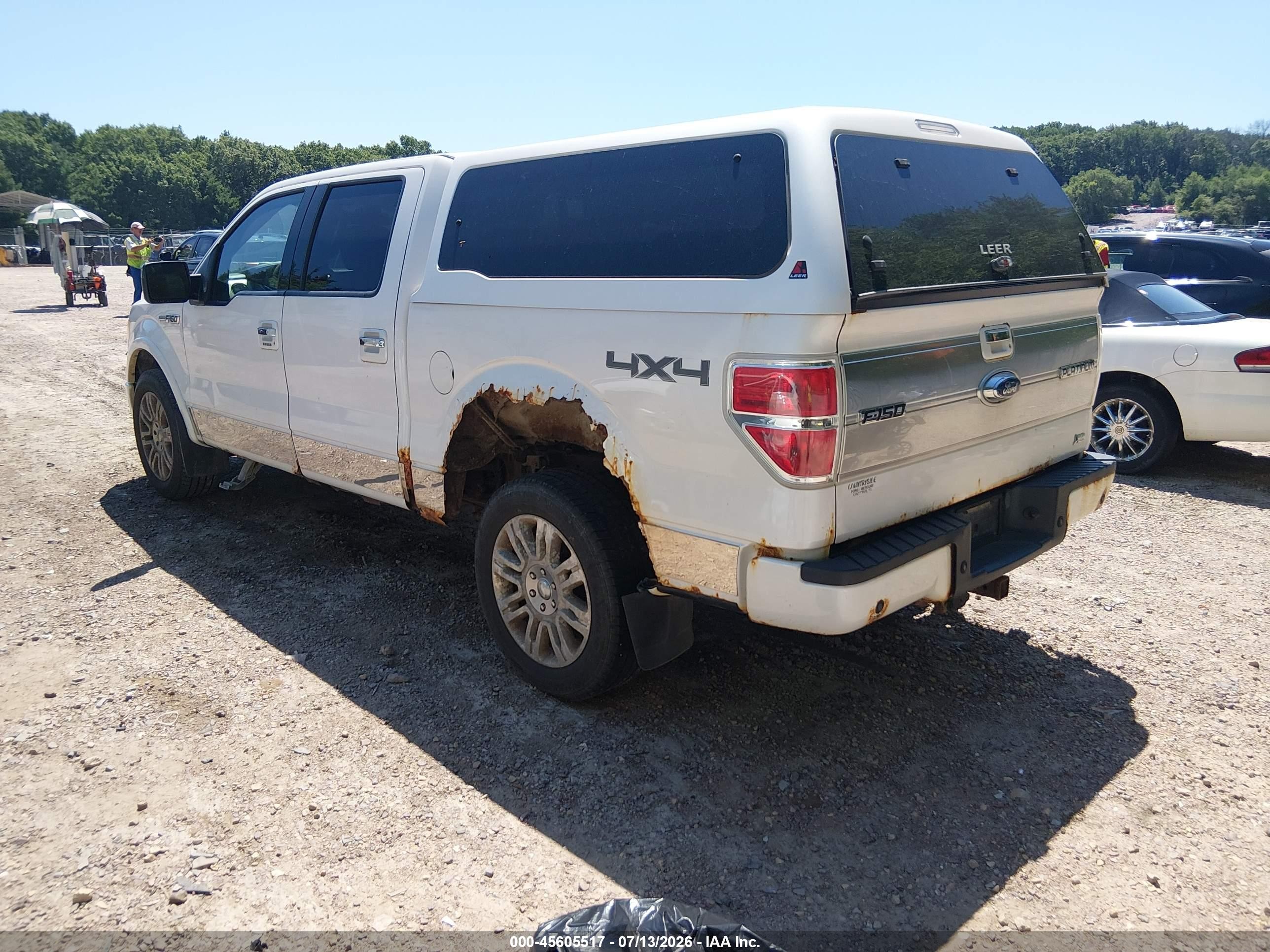 2010 Ford F-150 Fx4/harley-davidson/king Ranch/lariat/platinum/xl/xlt White vin: 1FTFW1EV5AFB39459