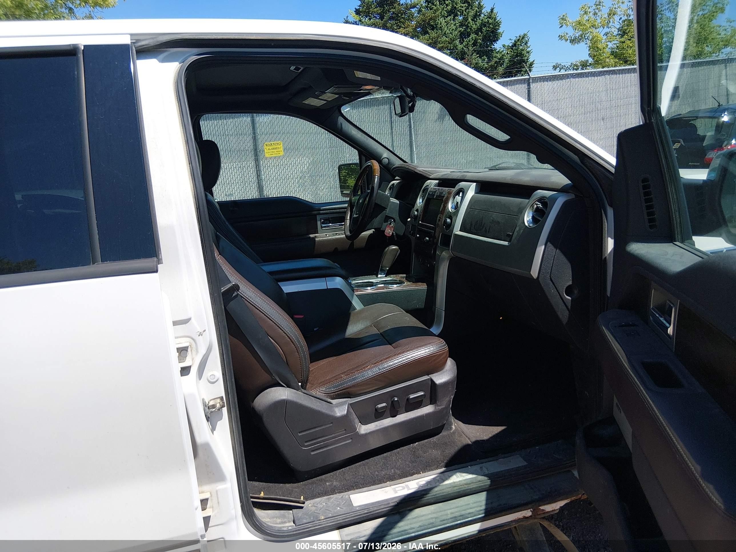 2010 Ford F-150 Fx4/harley-davidson/king Ranch/lariat/platinum/xl/xlt White vin: 1FTFW1EV5AFB39459