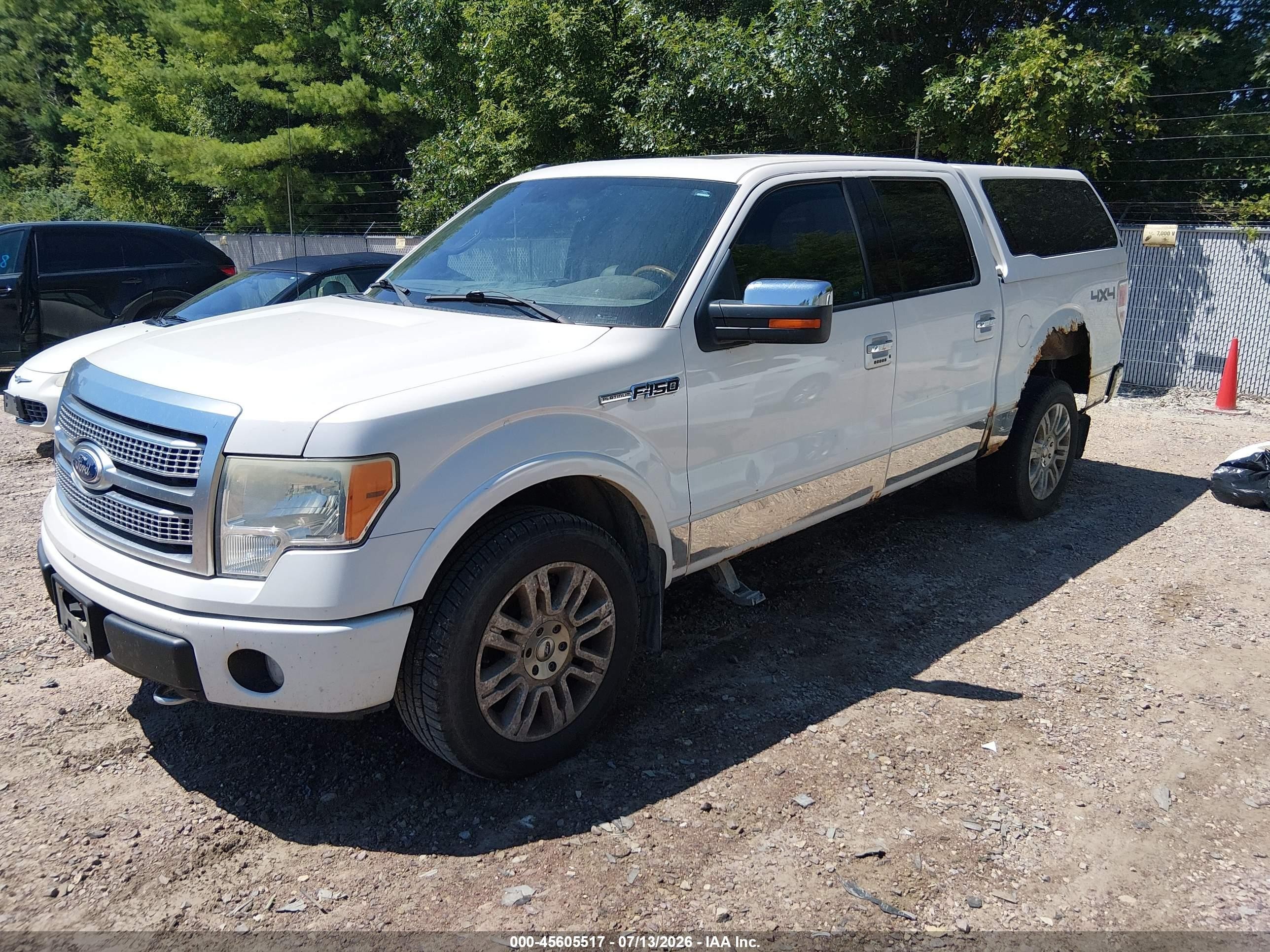 2010 Ford F-150 Fx4/harley-davidson/king Ranch/lariat/platinum/xl/xlt White vin: 1FTFW1EV5AFB39459