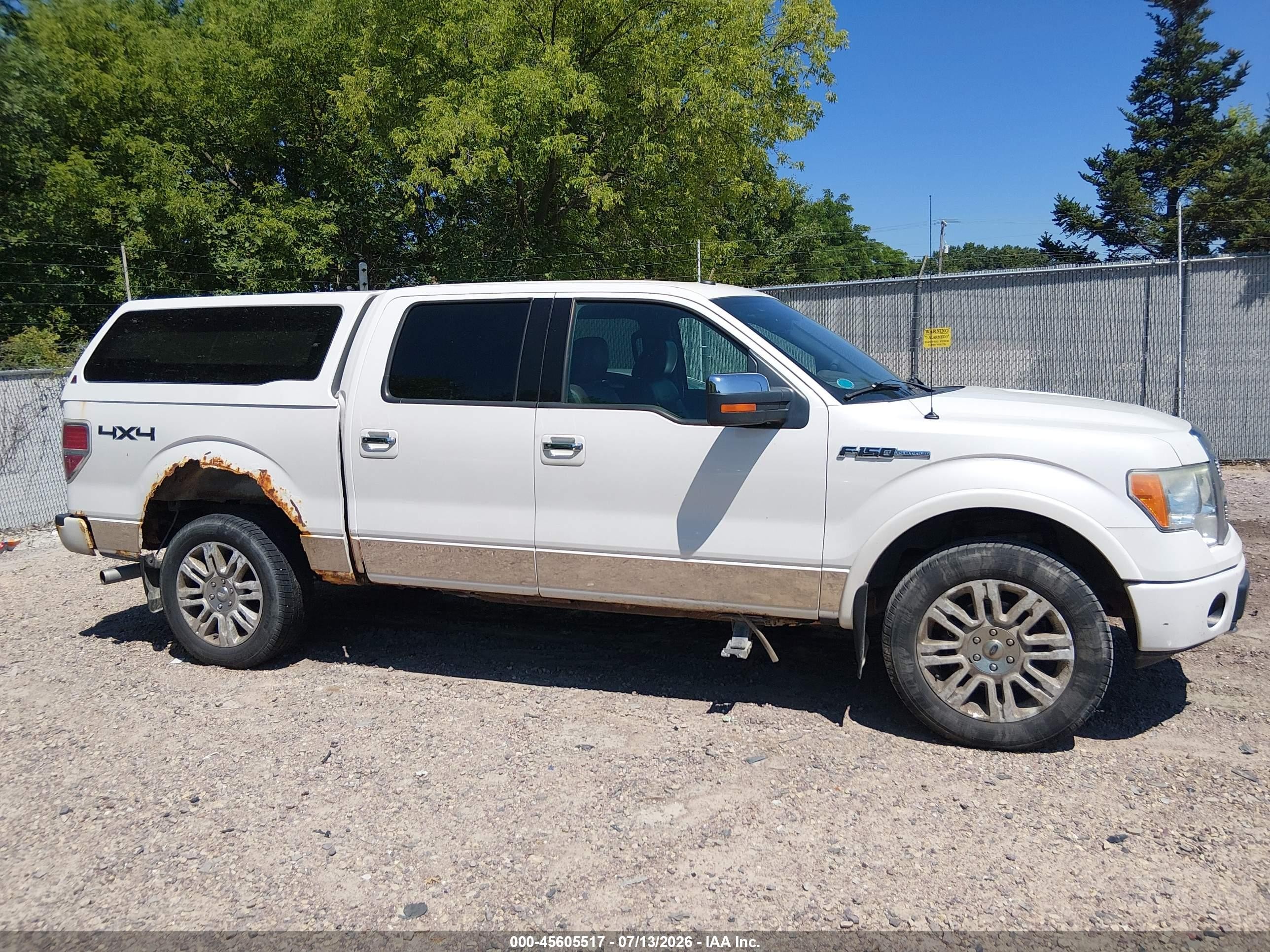 2010 Ford F-150 Fx4/harley-davidson/king Ranch/lariat/platinum/xl/xlt White vin: 1FTFW1EV5AFB39459