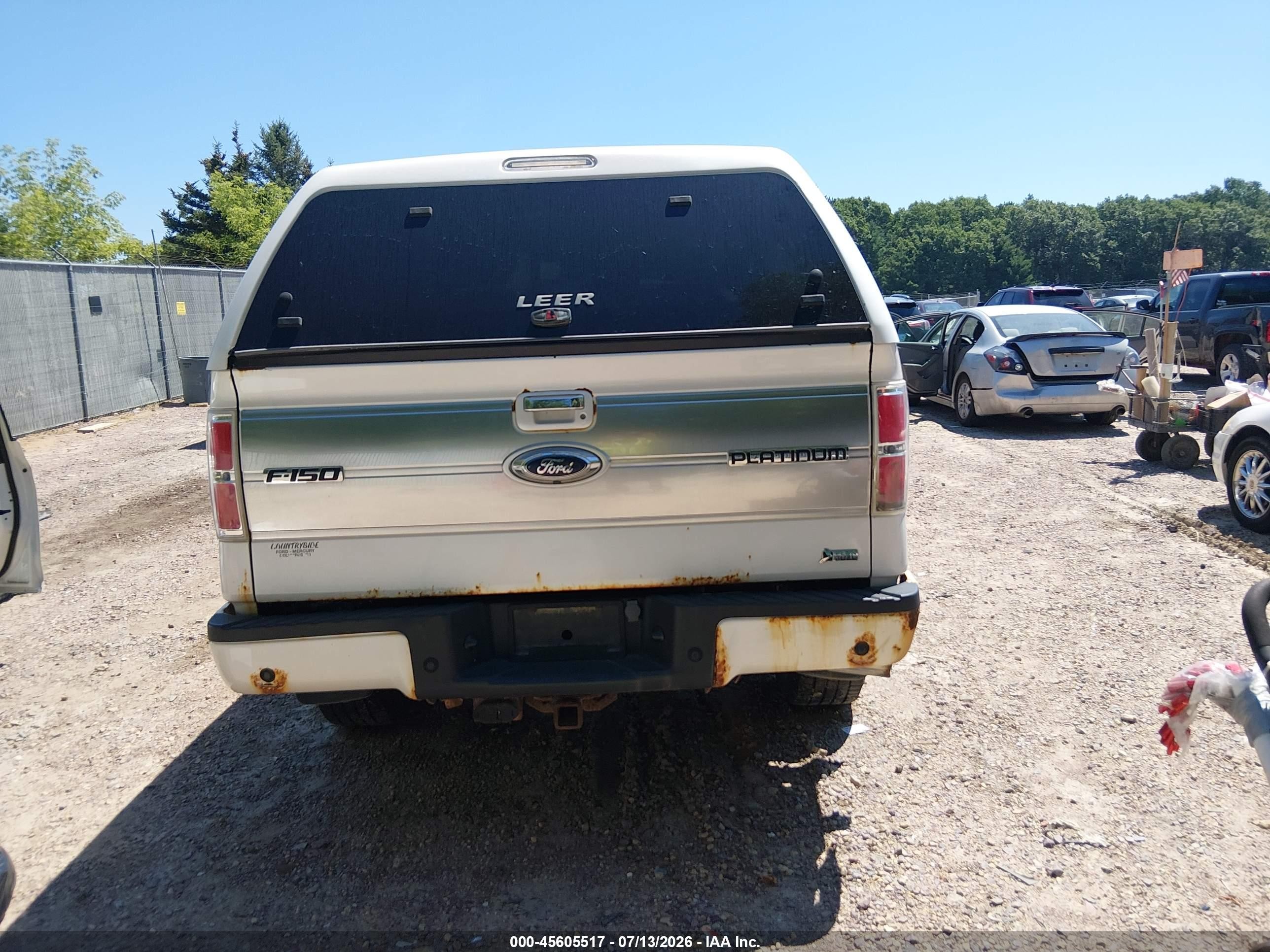 2010 Ford F-150 Fx4/harley-davidson/king Ranch/lariat/platinum/xl/xlt White vin: 1FTFW1EV5AFB39459