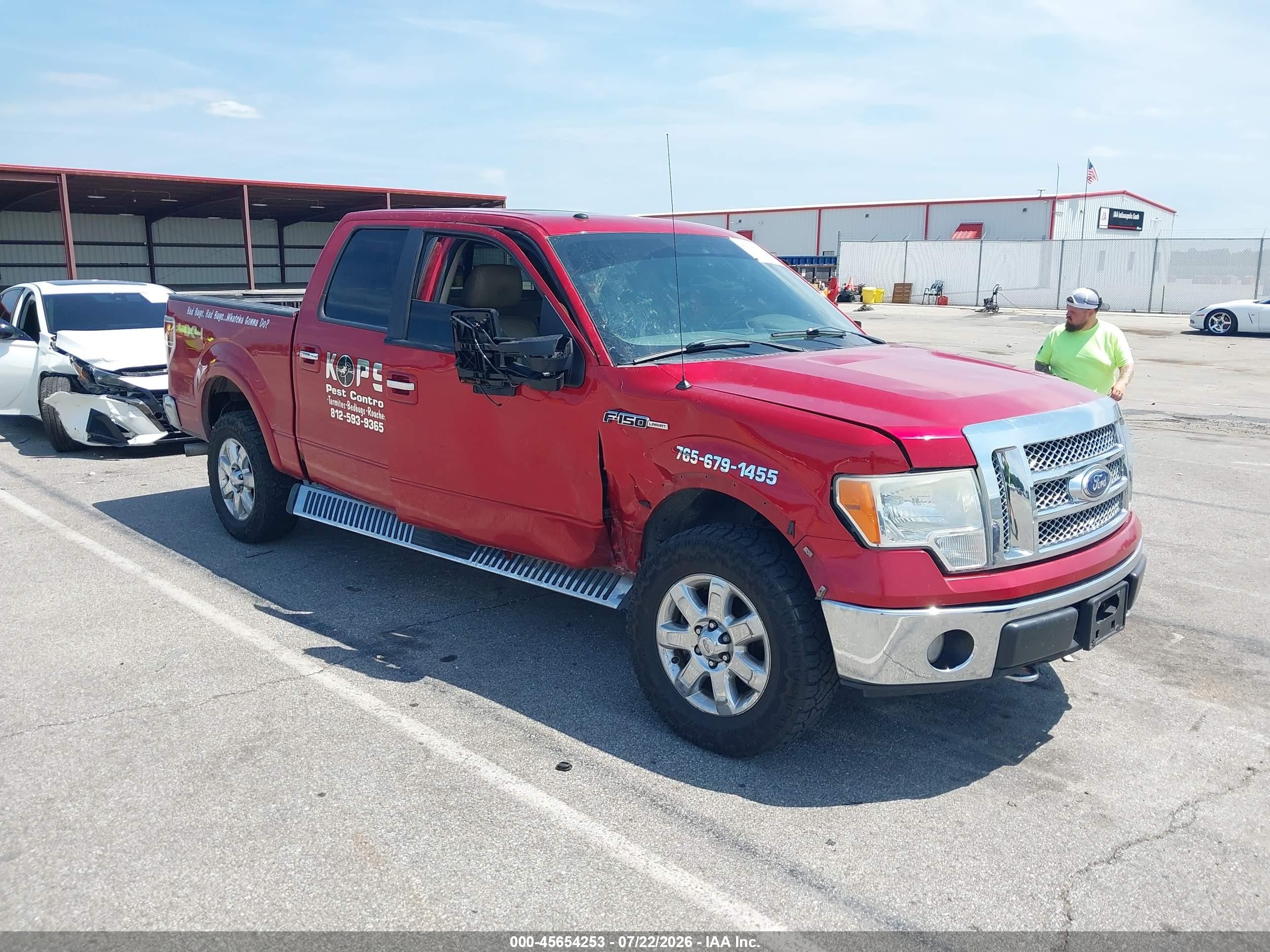 2010 Ford F-150 Fx4/harley-davidson/king Ranch/lariat/platinum/xl/xlt Red vin: 1FTFW1EV5AFB56066
